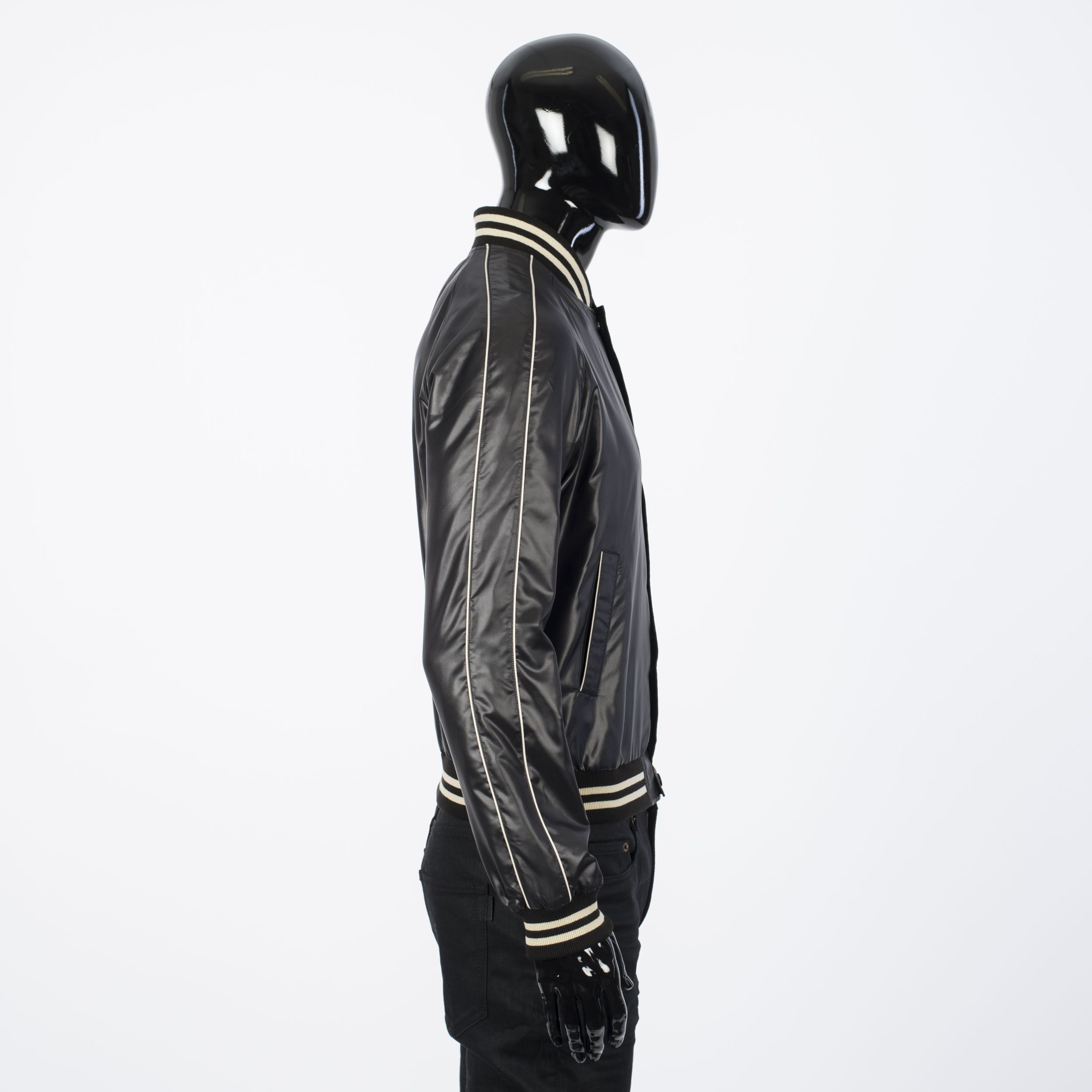 Celine × Hedi Slimane 1250$ Lightweight Nylon Teddy College Jacket Size US L / EU 52-54 / 3 - 7 Thumbnail