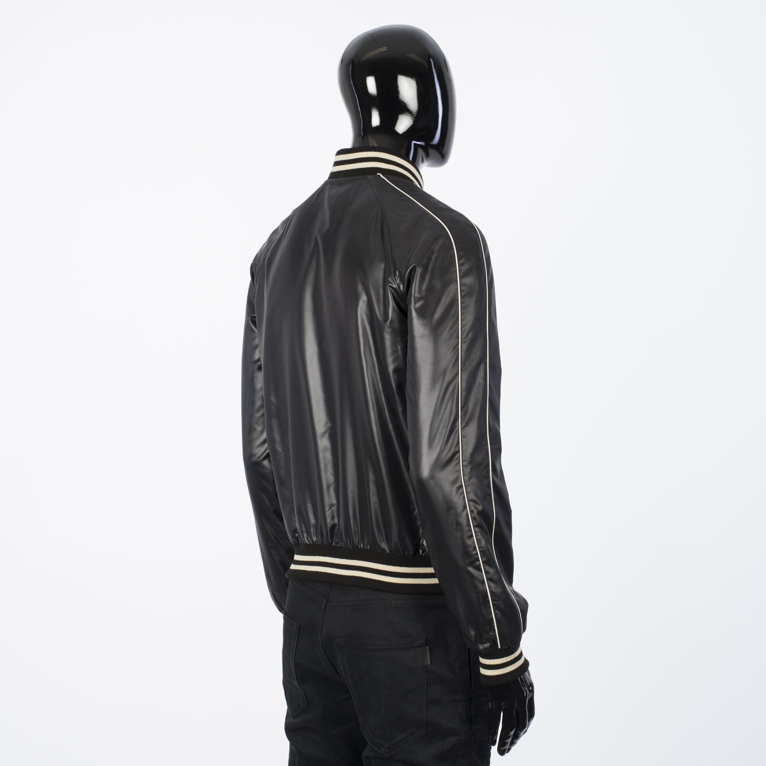 Celine × Hedi Slimane 1250$ Lightweight Nylon Teddy College Jacket Size US L / EU 52-54 / 3 - 6 Thumbnail