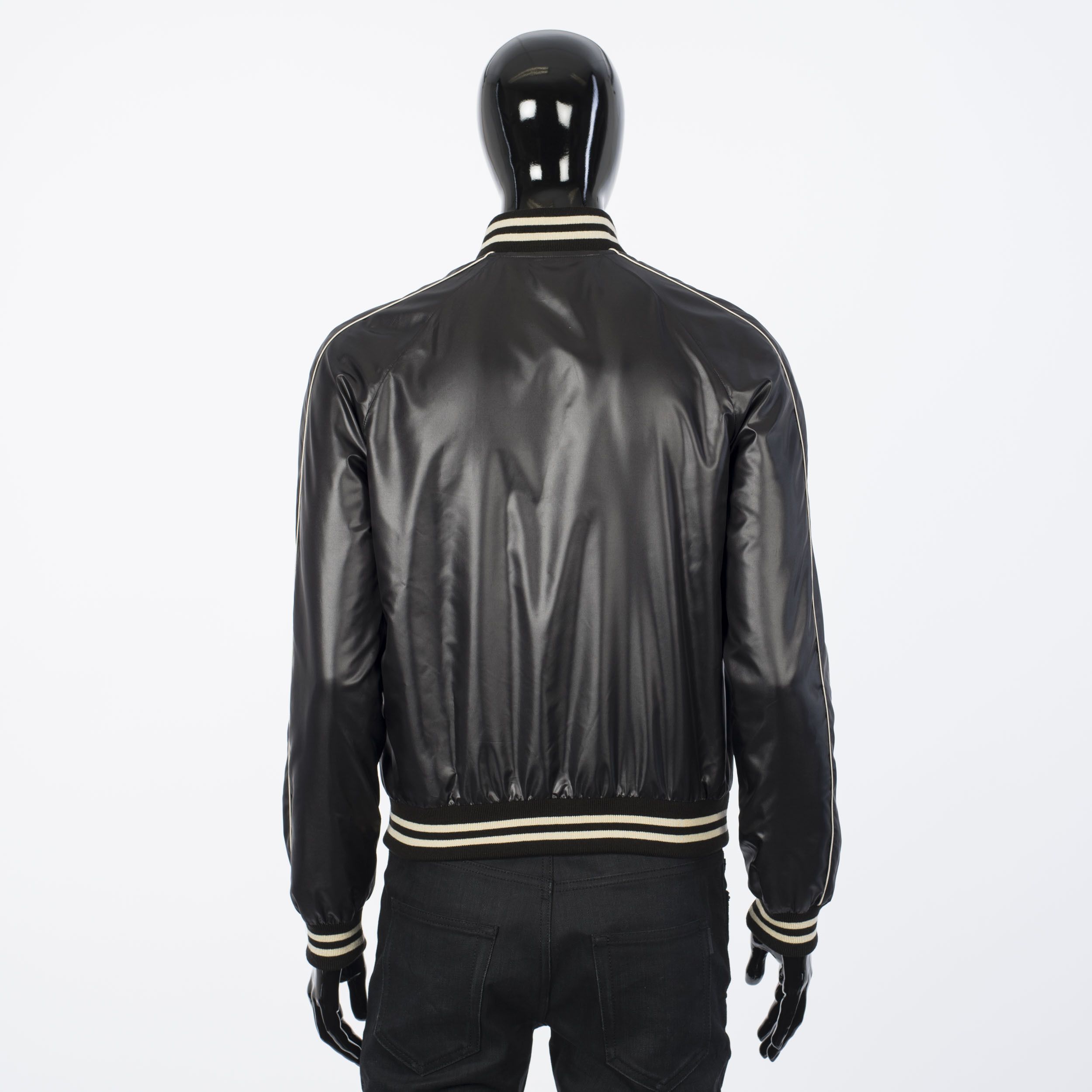 Celine × Hedi Slimane 1250$ Lightweight Nylon Teddy College Jacket Size US L / EU 52-54 / 3 - 5 Thumbnail