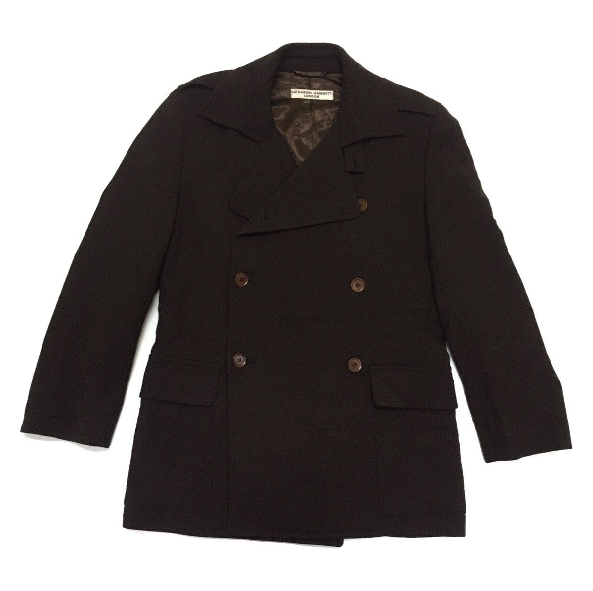 Katharine Hamnett London Wool Jacket Coat Women Large Size