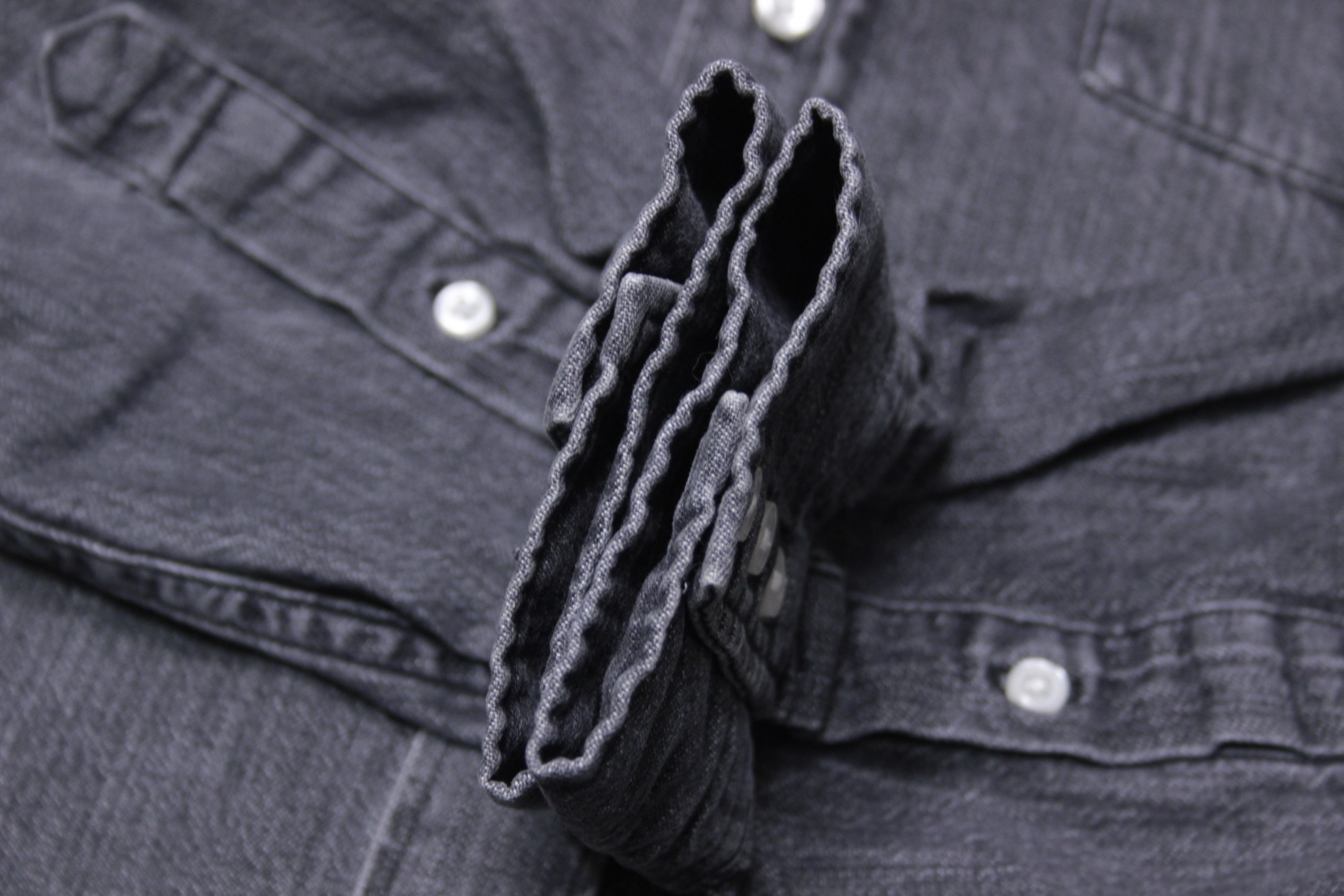 Acne Studios Saddle AW/2009 Denim Grey Shirt Size US M / EU 48-50 / 2 - 9 Thumbnail