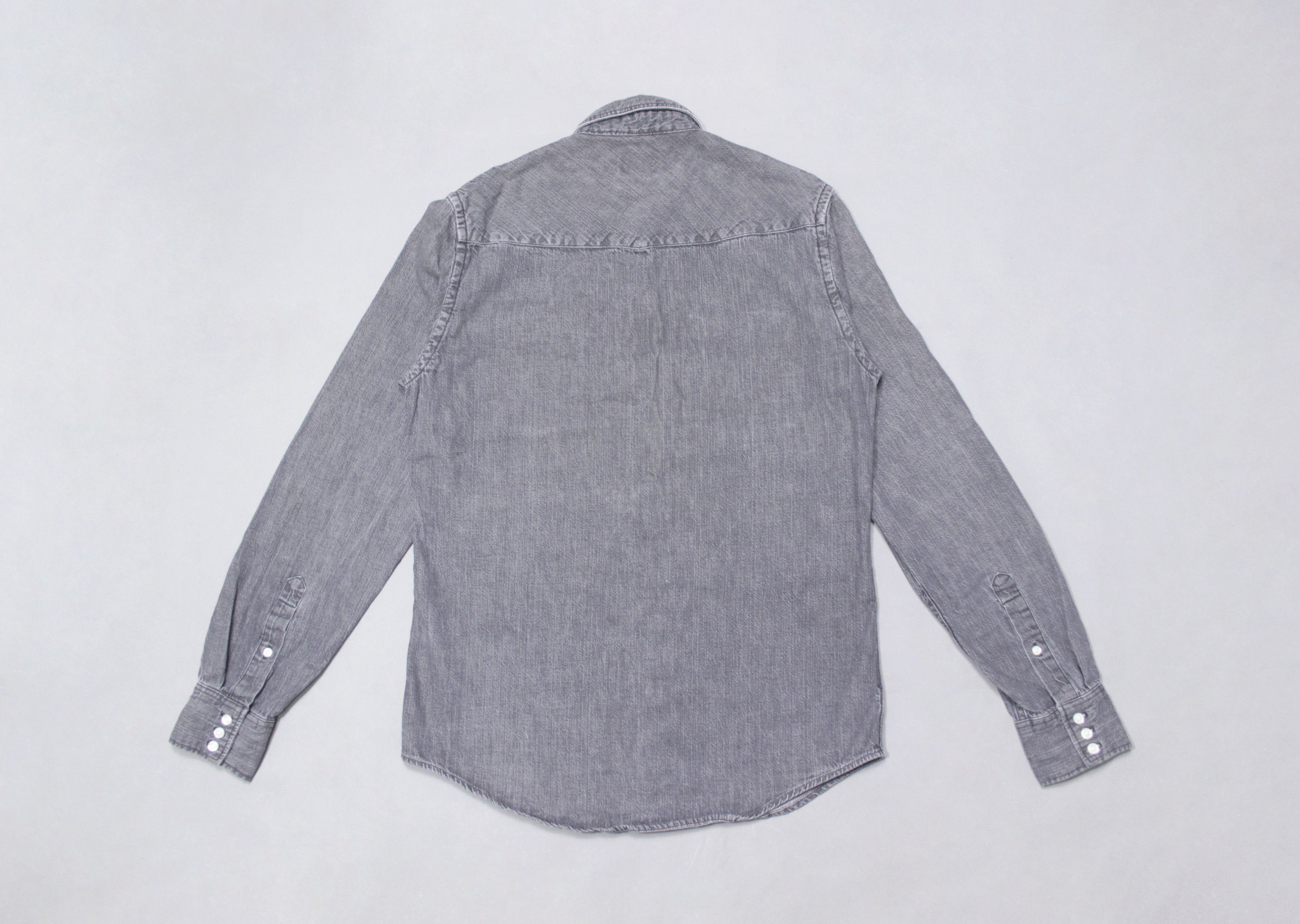Acne Studios Saddle AW/2009 Denim Grey Shirt Size US M / EU 48-50 / 2 - 2 Thumbnail