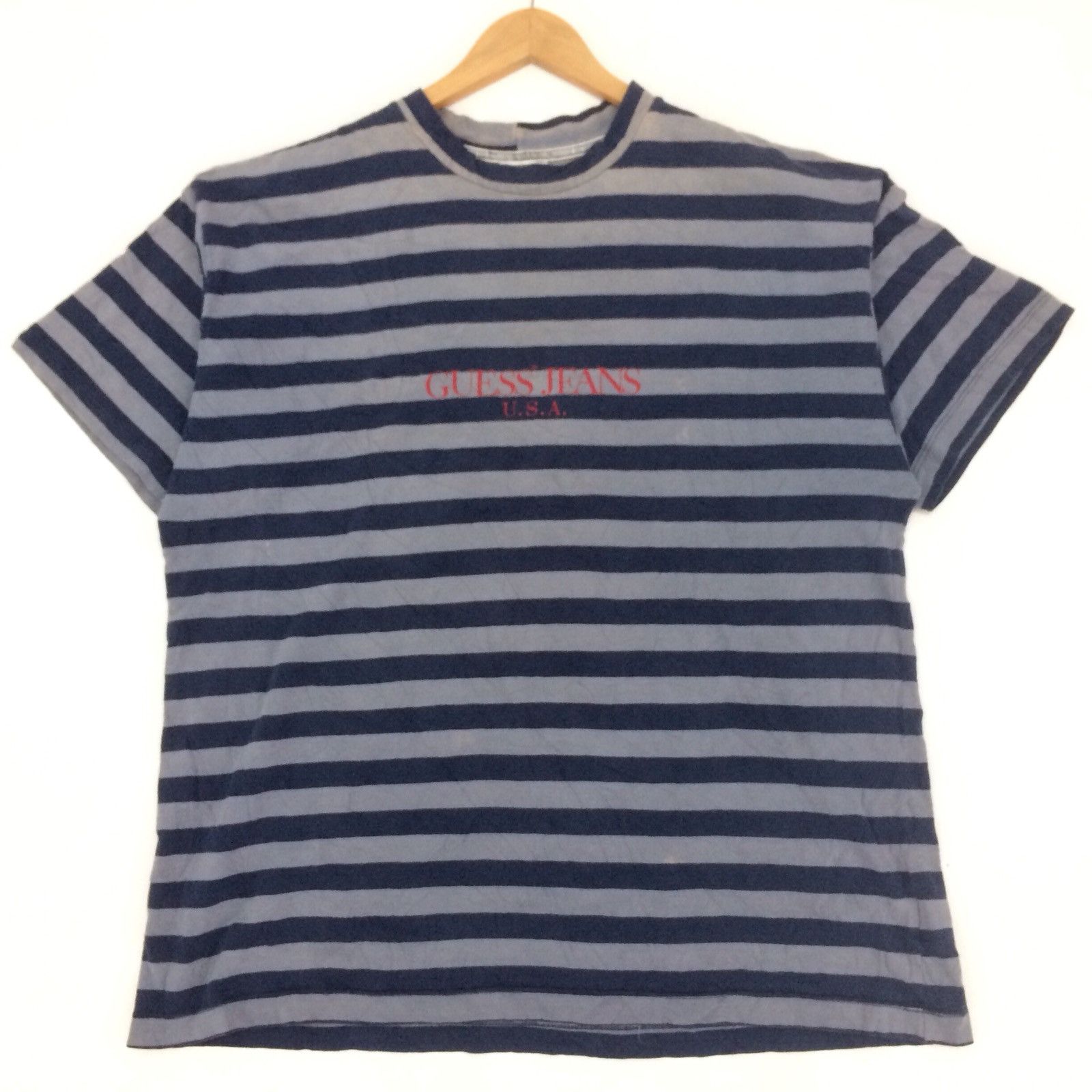 Guess Vintage Guess Striped T-shirt Size US L / EU 52-54 / 3 - 1 Thumbnail