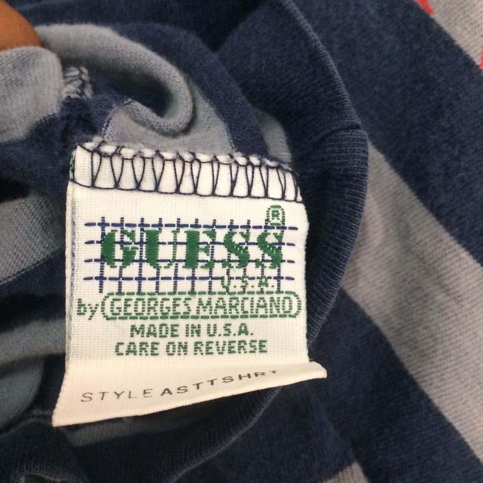 Guess Vintage Guess Striped T-shirt Size US L / EU 52-54 / 3 - 5 Thumbnail