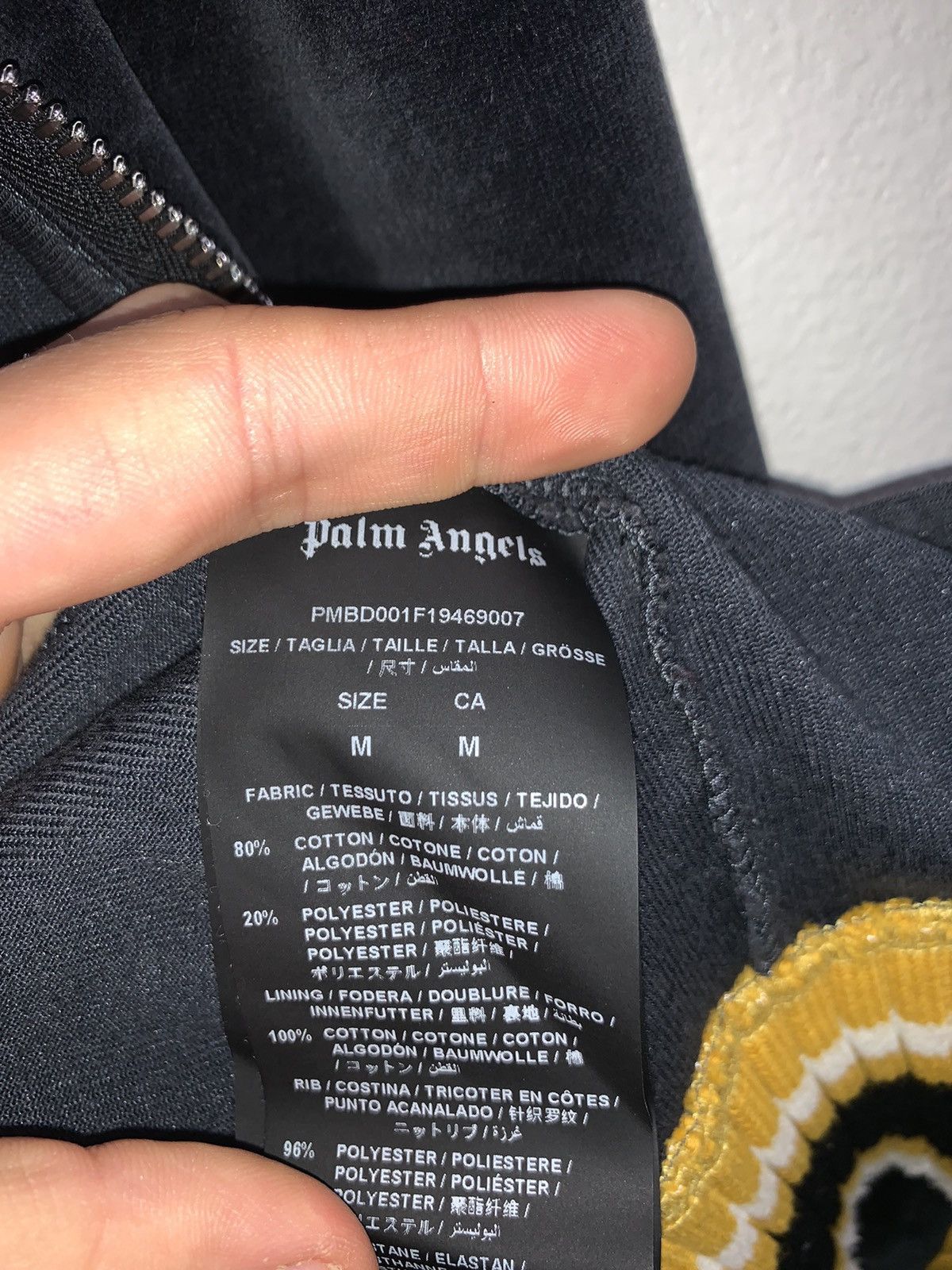 Palm Angels Palm Angels Track jacket Dark grey/black M Size US M / EU 48-50 / 2 - 4 Thumbnail