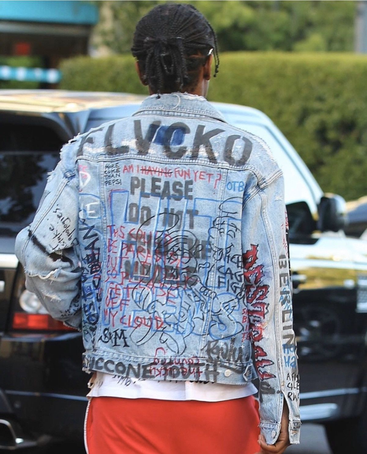 Ksubi ASAP ROCKY Ksubi Denim Distressed Jacket Travis Scott