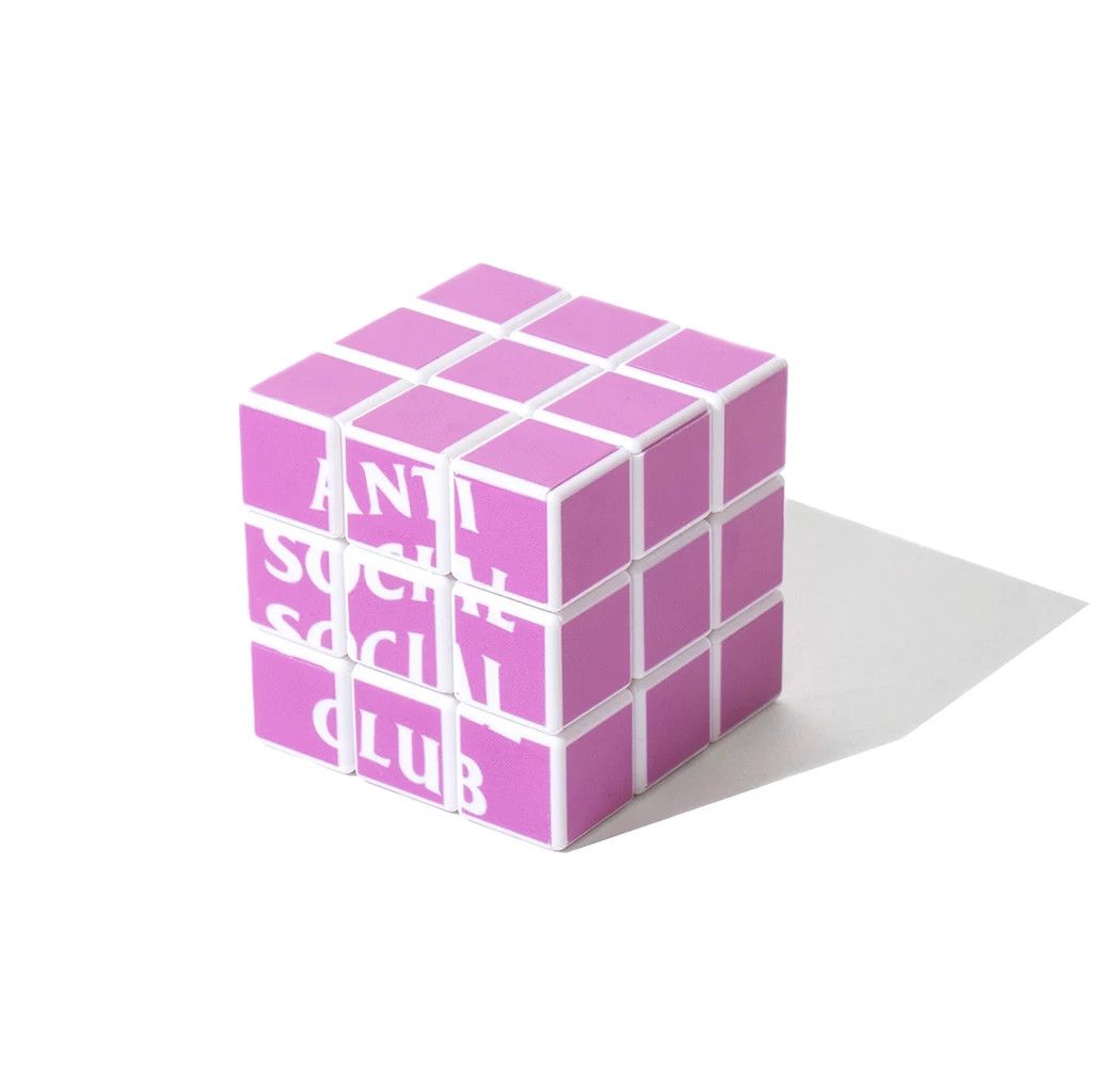 Anti Social Social Club DS White ASSC Pink RUBICON Rubik's cube BAPE KITH KAWS FTP Size ONE SIZE - 3 Thumbnail