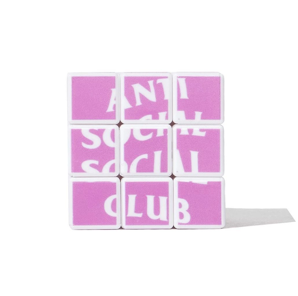 Anti Social Social Club DS White ASSC Pink RUBICON Rubik's cube BAPE KITH KAWS FTP Size ONE SIZE - 4 Thumbnail