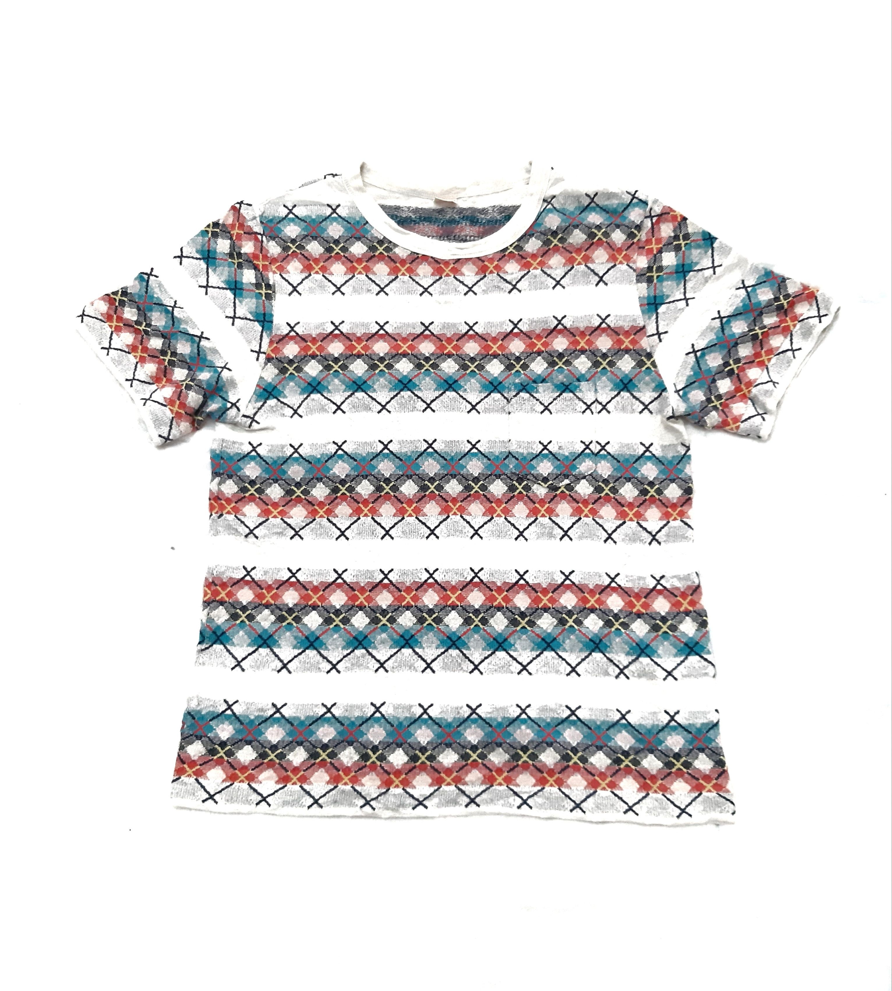 Rare Jc Penny Towncraft Multi Colour Shirt Tops