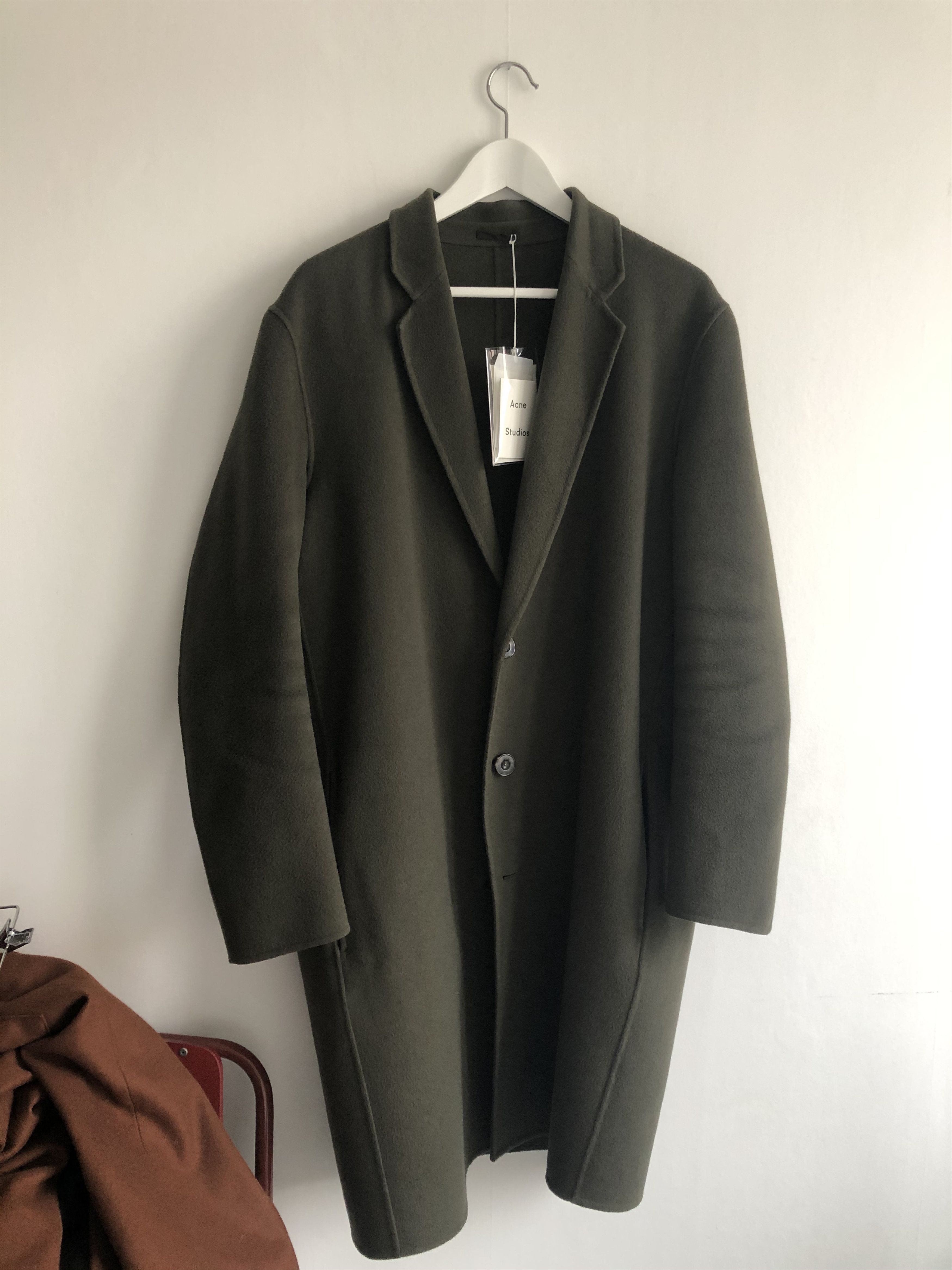 Acne Studios Acne Studios Charles Cashmere Coat Olive Green S/46 