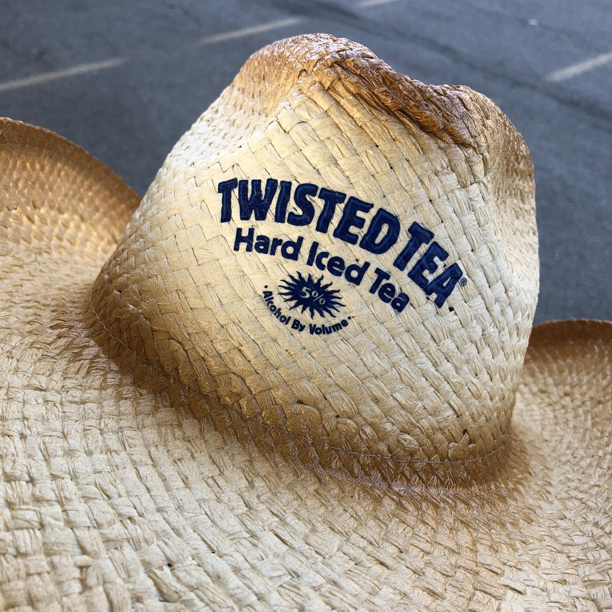 Vintage Twisted tea straw cowboy hat Grailed