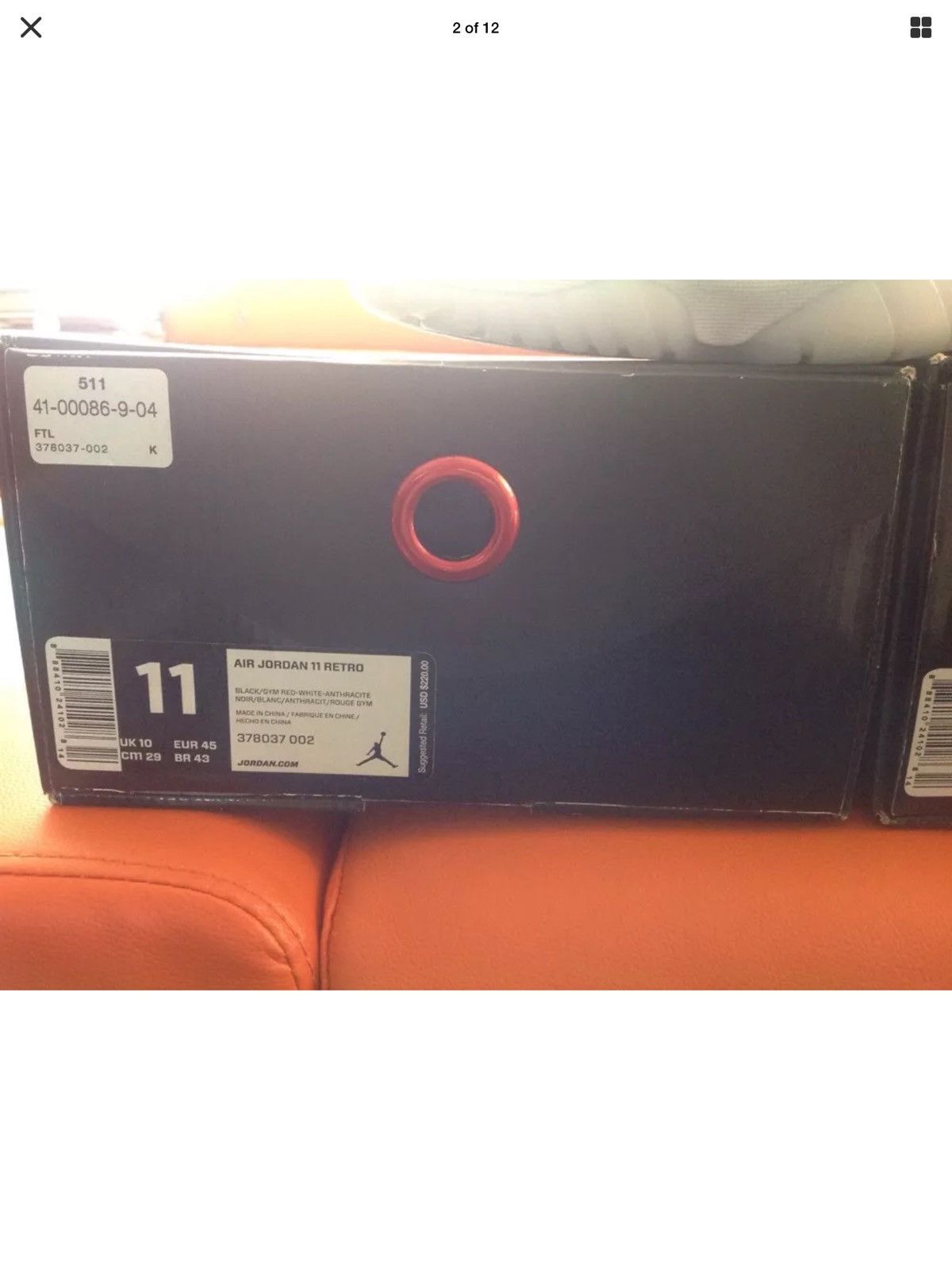 Nike Jordan 11 72-10 Size US 10.5 / EU 43-44 - 11 Thumbnail