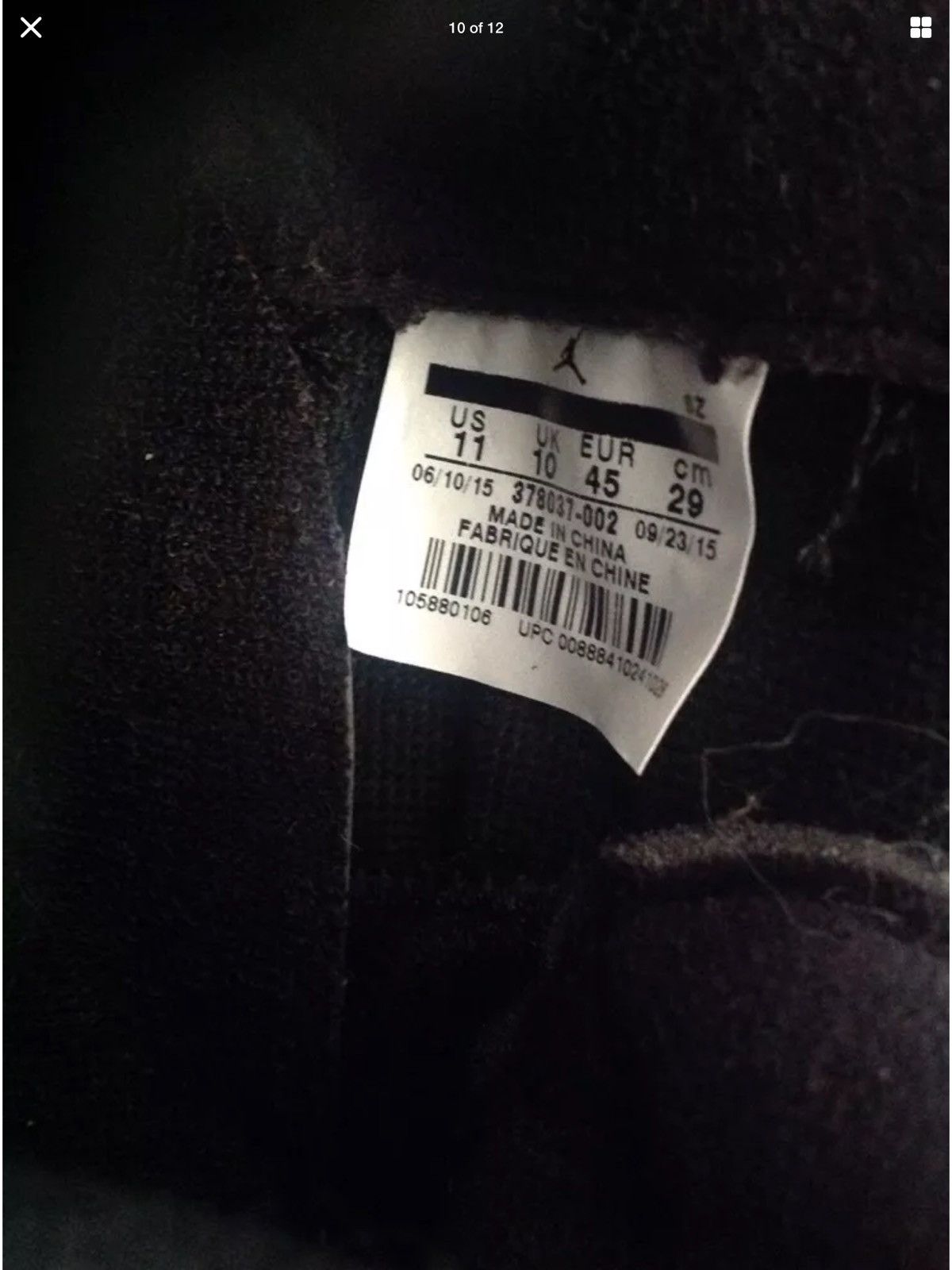 Nike Jordan 11 72-10 Size US 10.5 / EU 43-44 - 8 Thumbnail