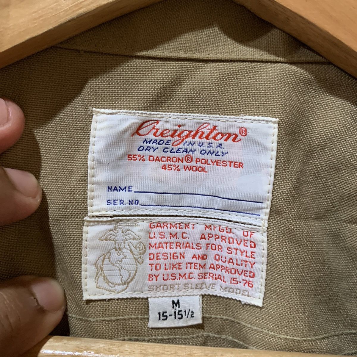 Vintage USMC Marine Creighton Shirt