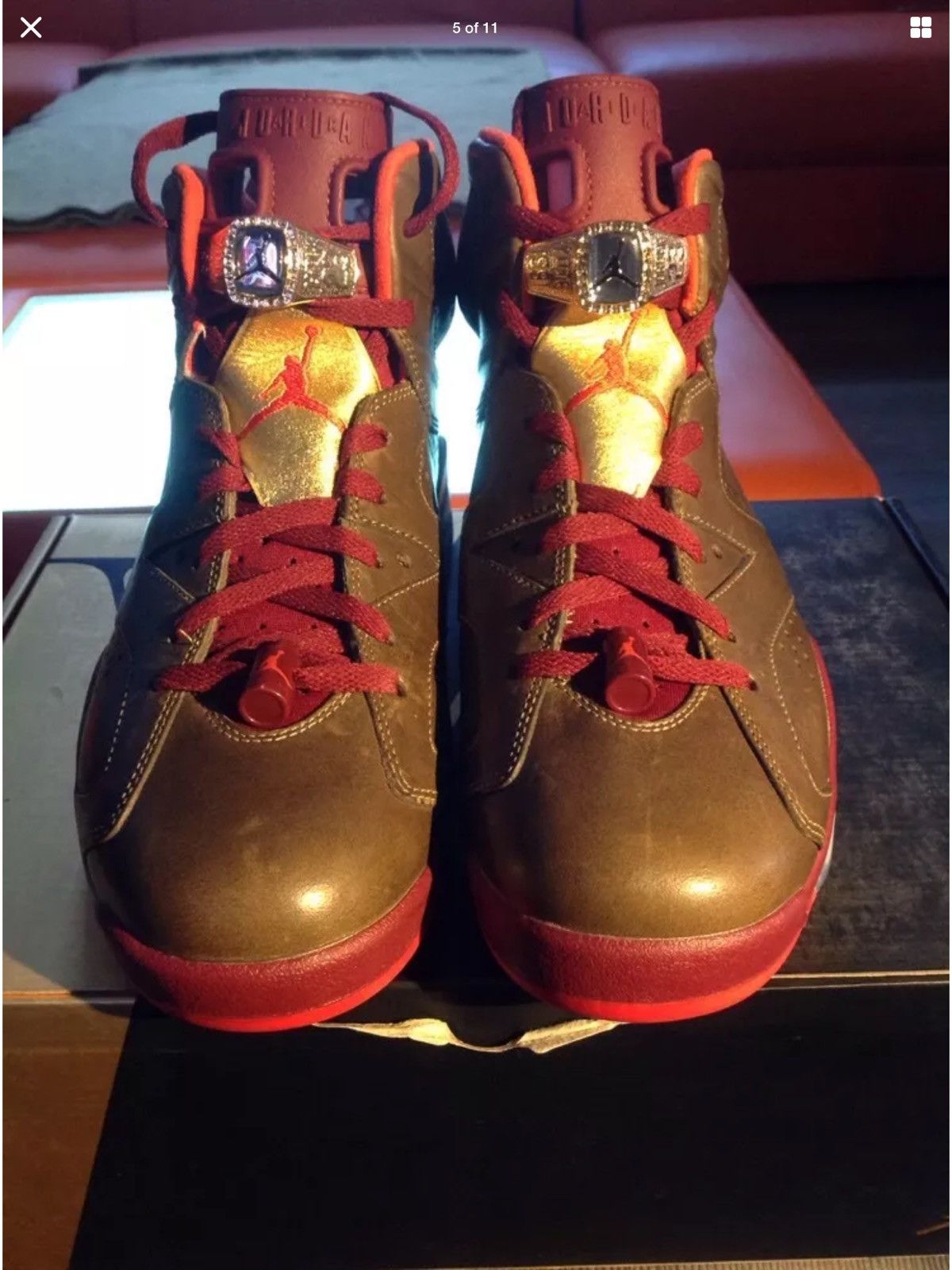 Nike AIR JORDAN 6 Cigar Size US 10.5 / EU 43-44 - 4 Thumbnail