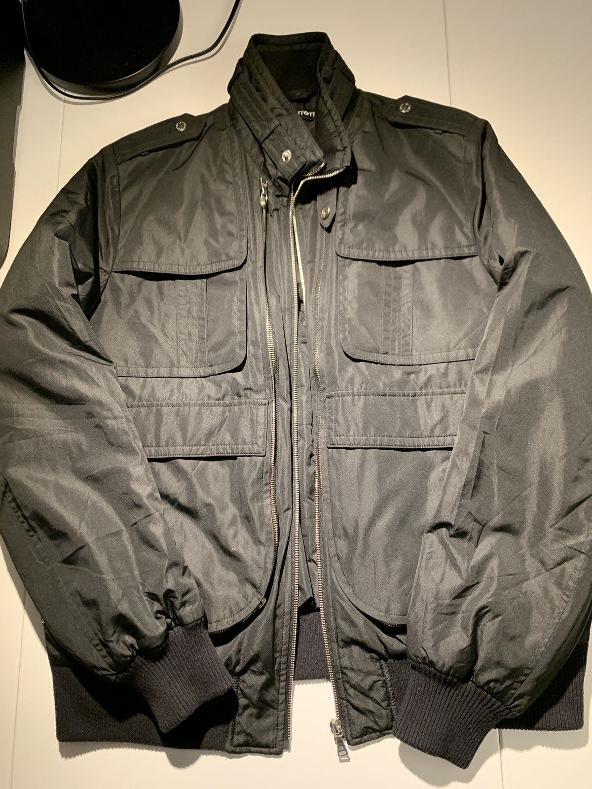 Bomber Jacket Barrett Jacket NEIL BARRETT NEW POCKET NAPPA LEATHER
