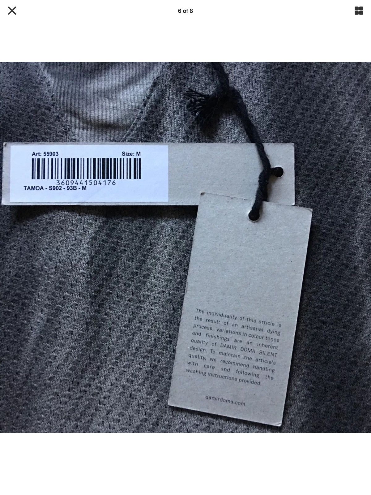 Silent By Damir Doma TAMAO-S902-93B-M Size US M / EU 48-50 / 2 - 6 Thumbnail