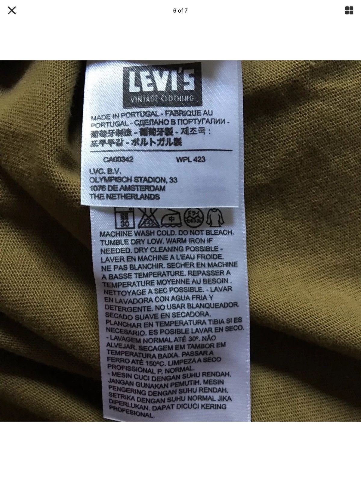 Levi's Vintage Clothing 1950's Size US S / EU 44-46 / 1 - 6 Thumbnail
