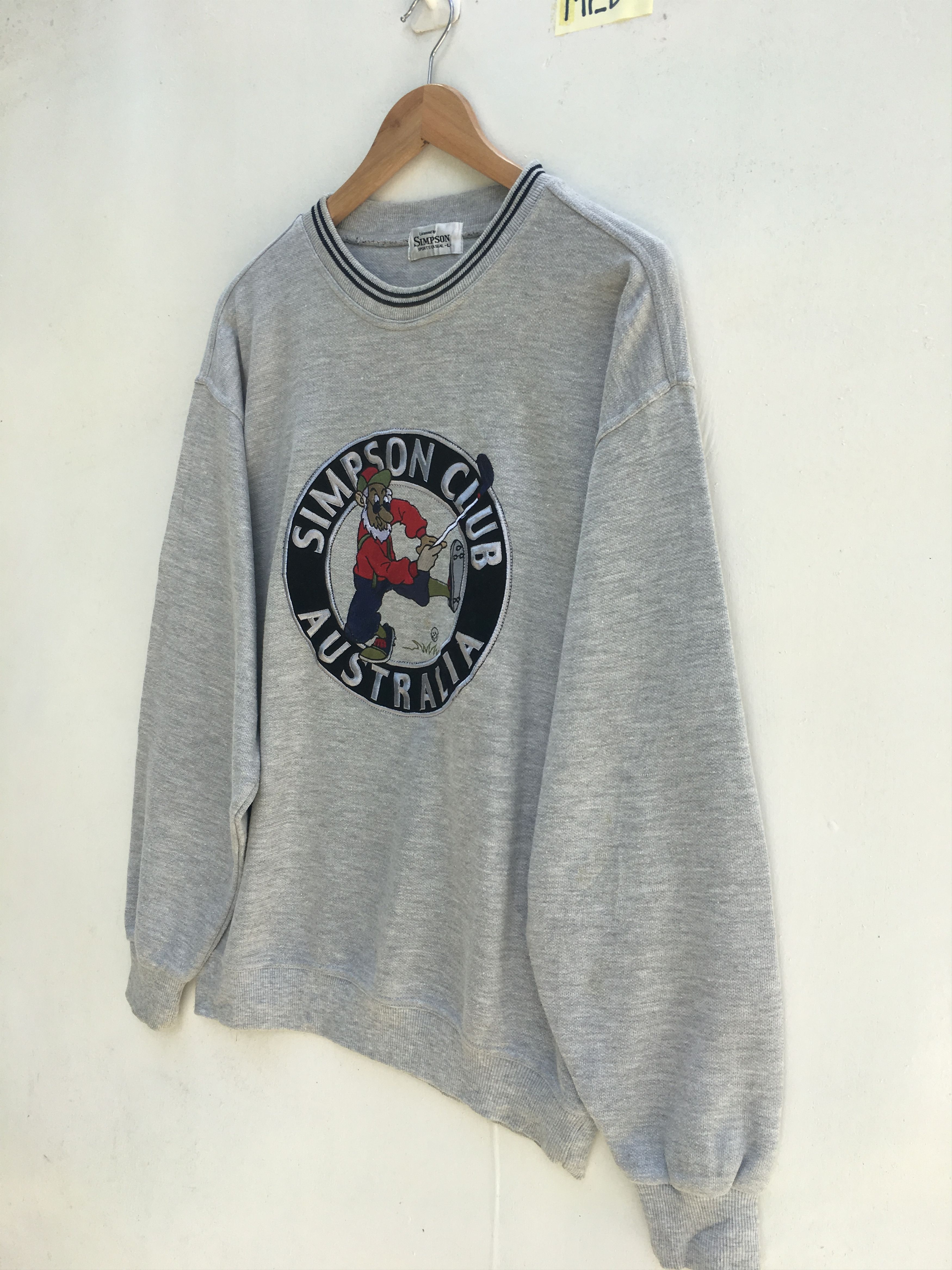 The Simpsons Vintage 1990 The Simpson’s Bart Simpson Sweatshirt Campus Size US L / EU 52-54 / 3 - 3 Thumbnail