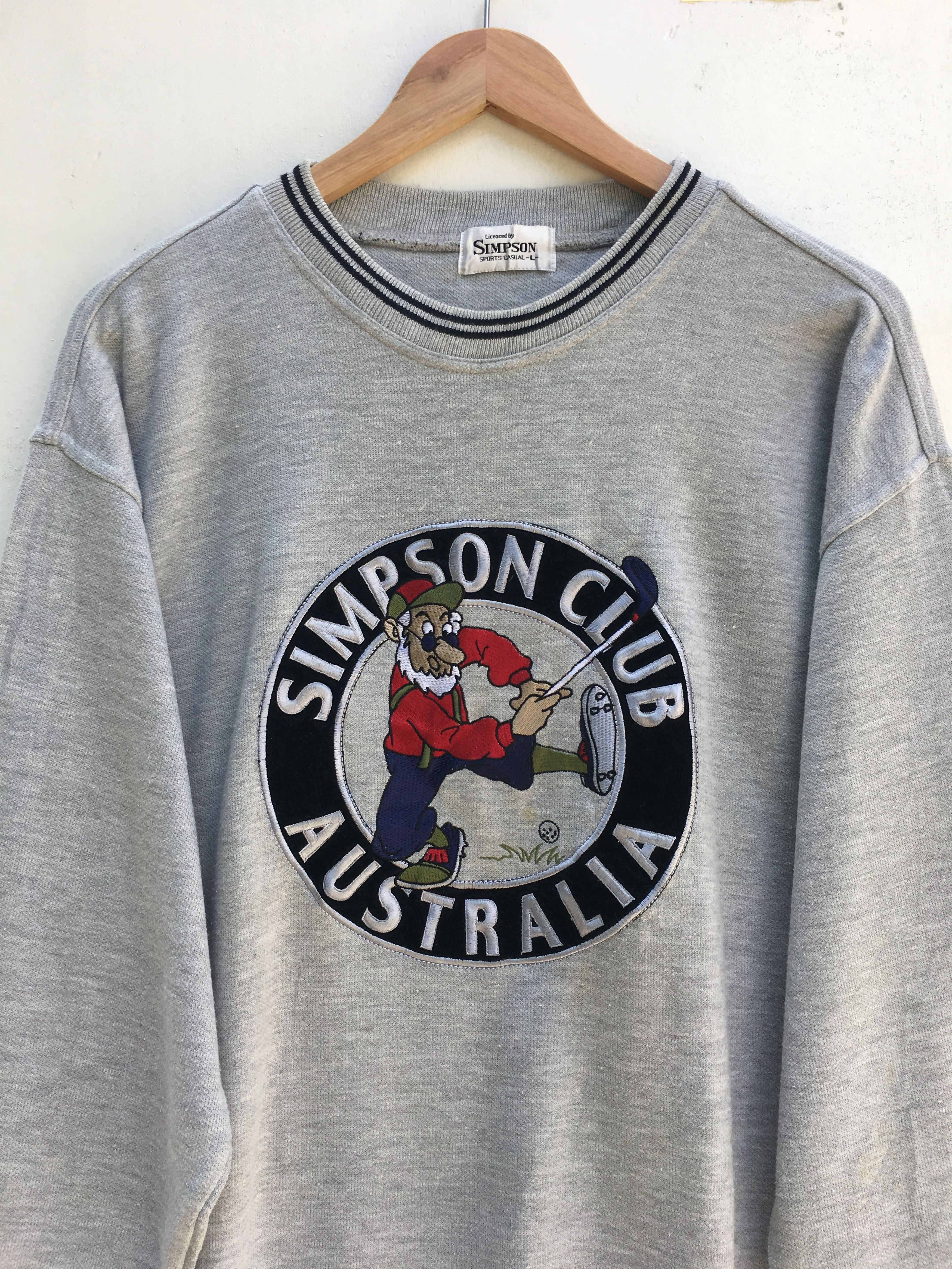 The Simpsons Vintage 1990 The Simpson’s Bart Simpson Sweatshirt Campus Size US L / EU 52-54 / 3 - 4 Thumbnail
