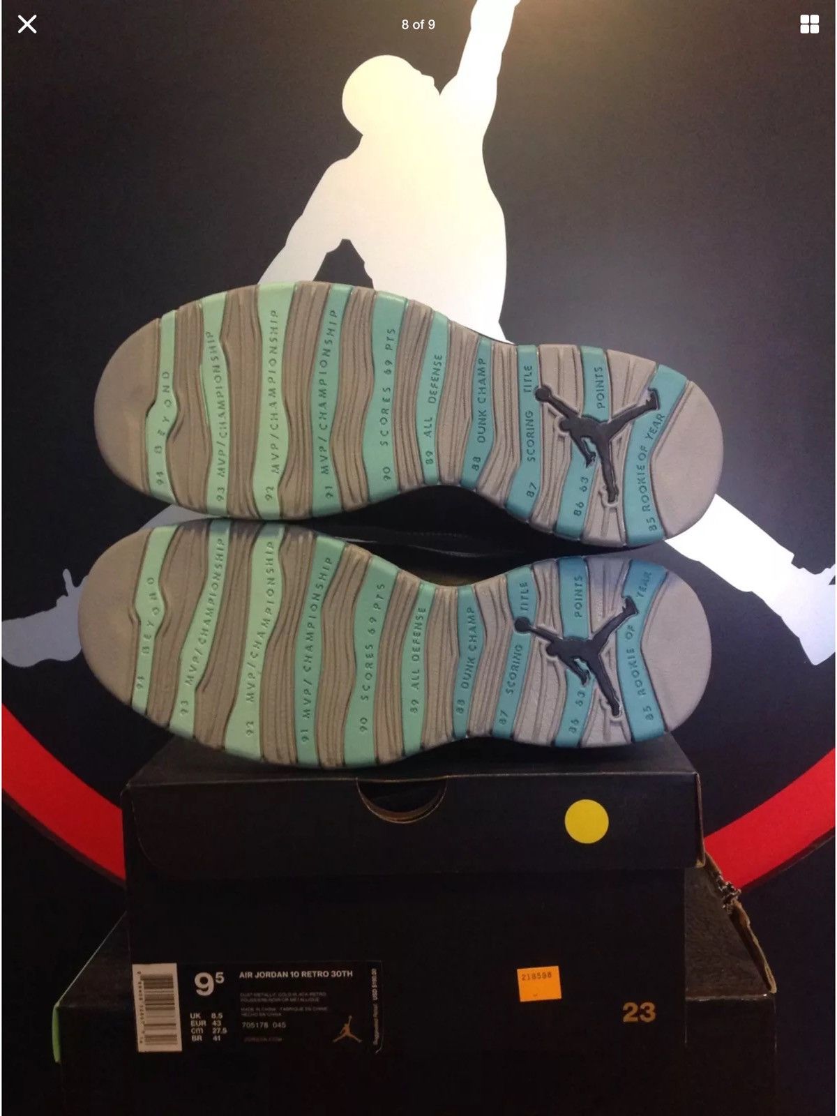 Nike AIR JORDAN 10 Lady Liberty Size US 9.5 / EU 42-43 - 8 Thumbnail