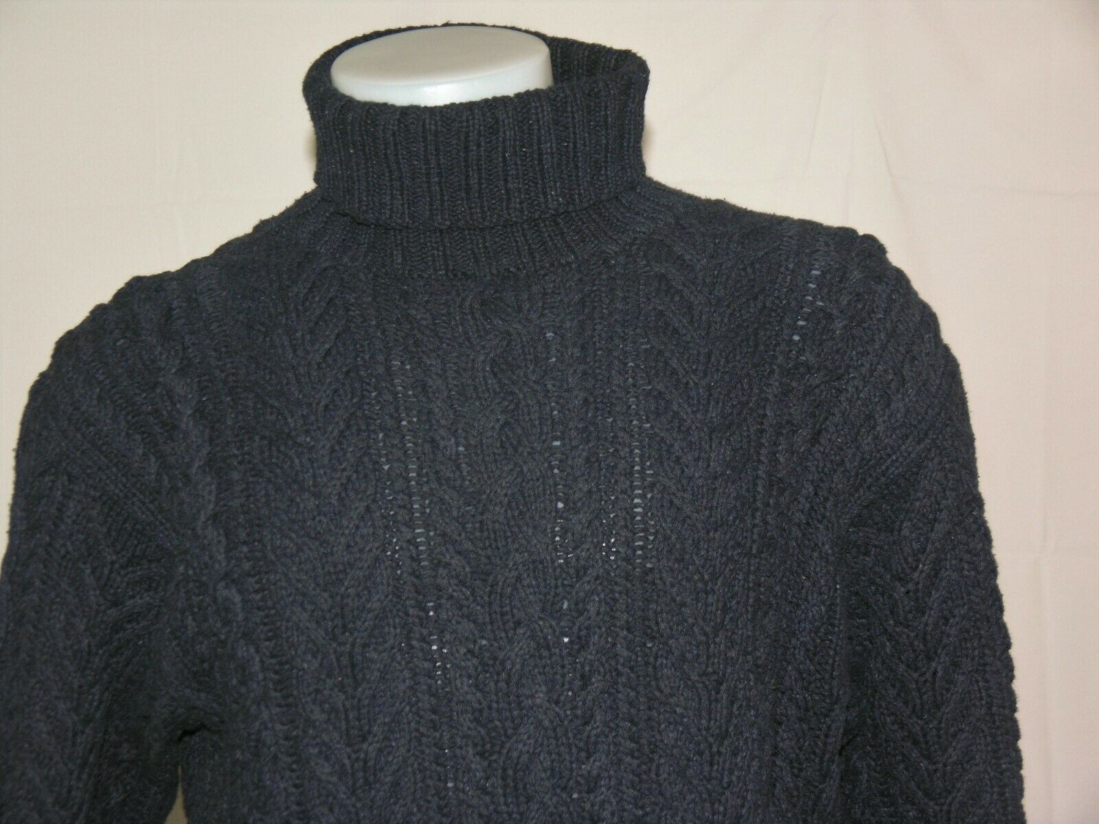 Vintage Cable Knit Nautical Hand Knit Sweater Size L Tops