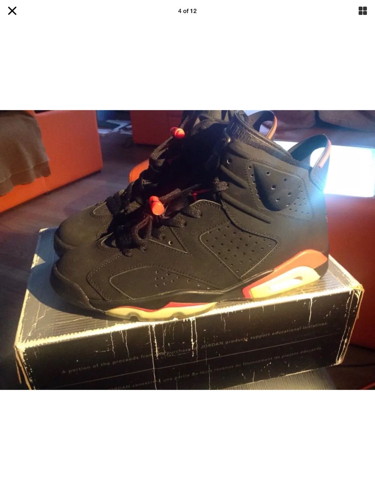 Nike AIR JORDAN 6 OG 2000 Nike Air Size US 10.5 / EU 43-44 - 4 Thumbnail