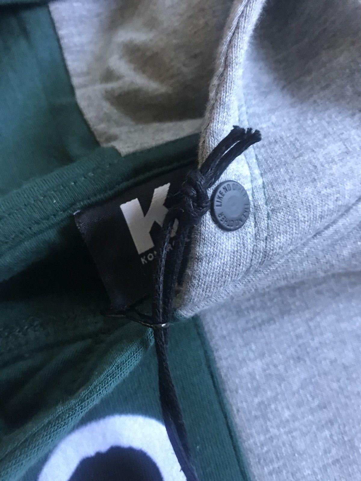 Kappa Kappa x Kontroll Green, Grey Contrast Hoodie Size US S / EU 44-46 / 1 - 15 Thumbnail