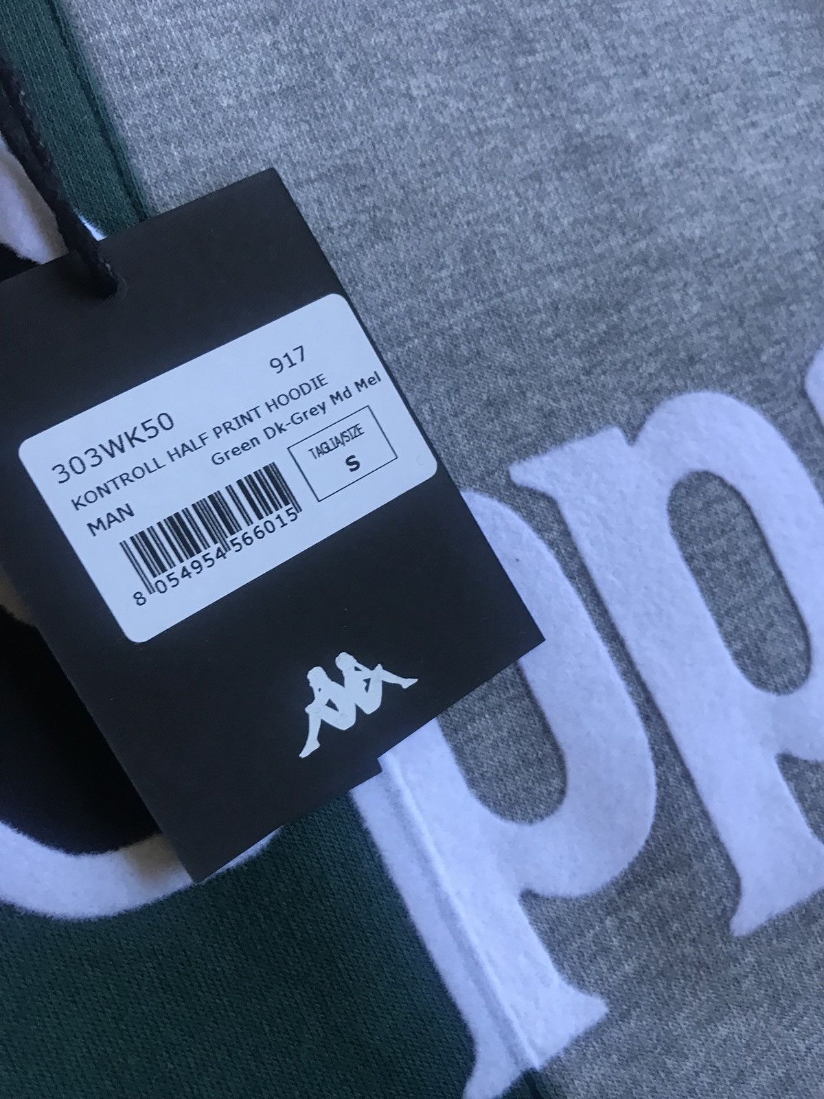Kappa Kappa x Kontroll Green, Grey Contrast Hoodie Size US S / EU 44-46 / 1 - 10 Thumbnail