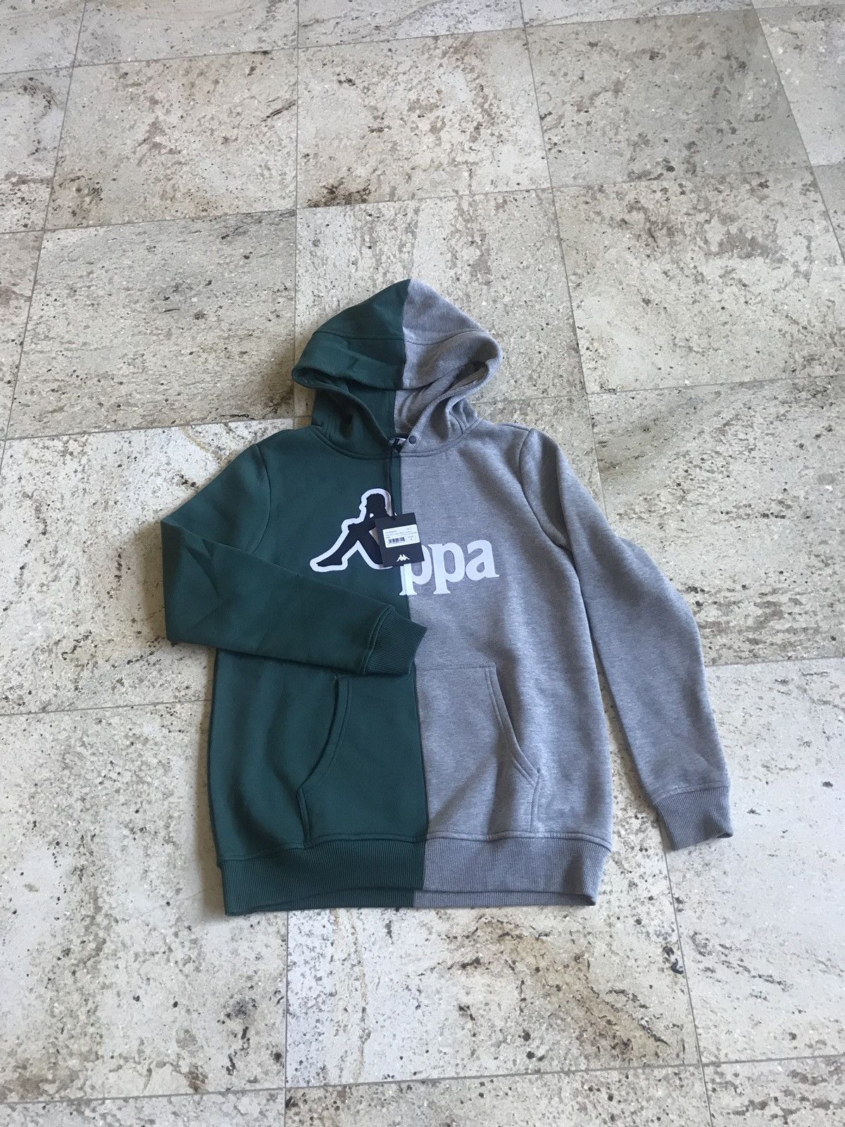 Kappa kontroll half print hoodie store