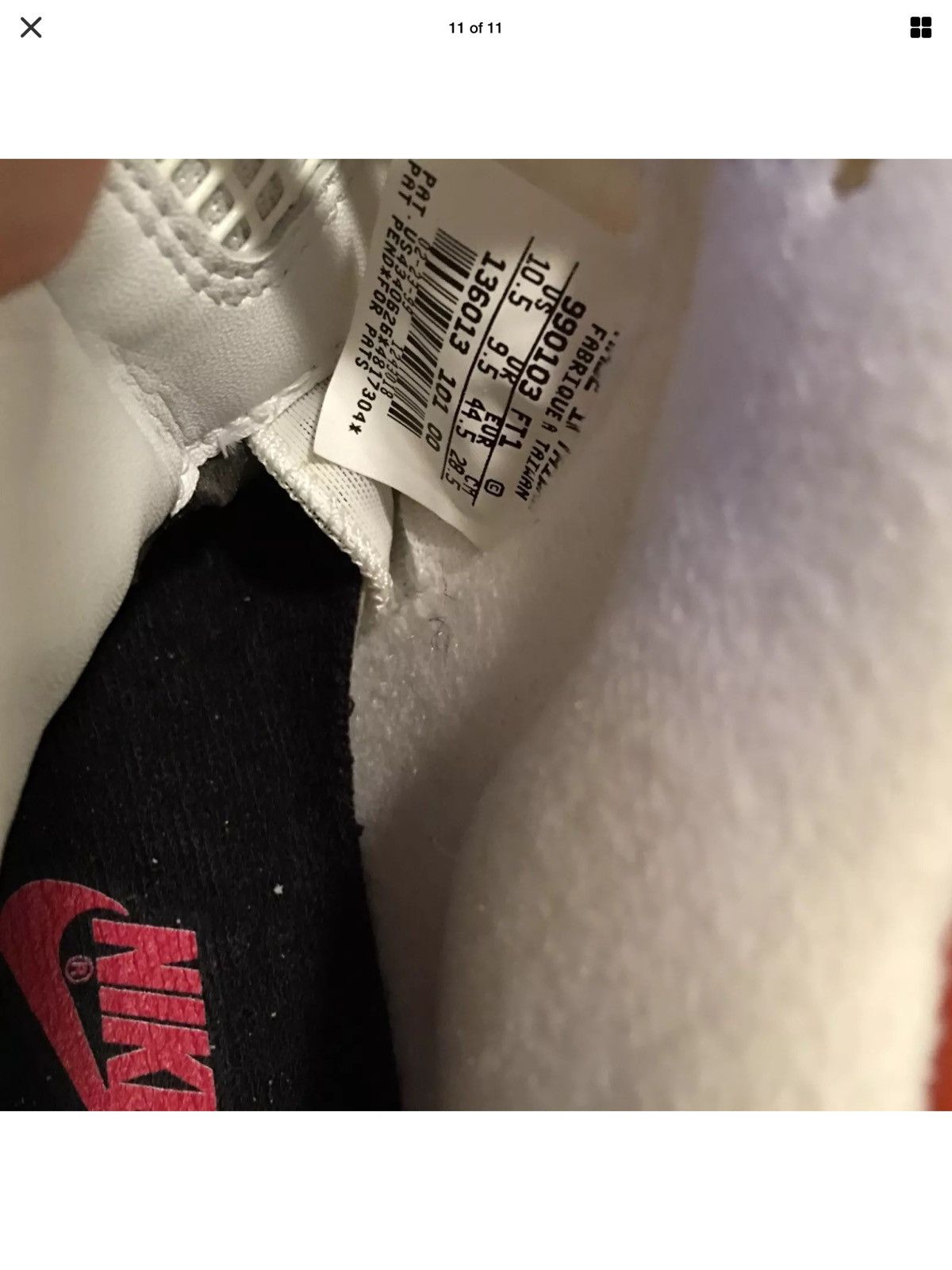 Nike AIR JORDAN 4 OG 1999 White Cement BNIB Some Flaws Uppers Are DS Size US 10.5 / EU 43-44 - 11 Thumbnail