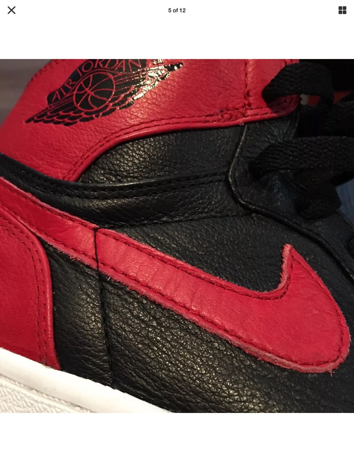 Nike AIR JORDAN 1 Banned OG 2011 DS BNIB Size US 10.5 / EU 43-44 - 5 Thumbnail