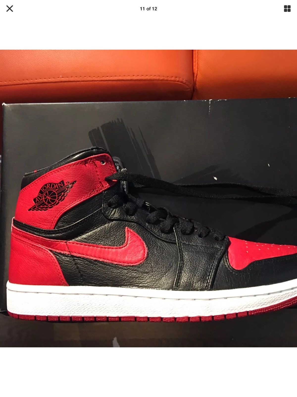 Nike AIR JORDAN 1 Banned OG 2011 DS BNIB Size US 10.5 / EU 43-44 - 12 Thumbnail
