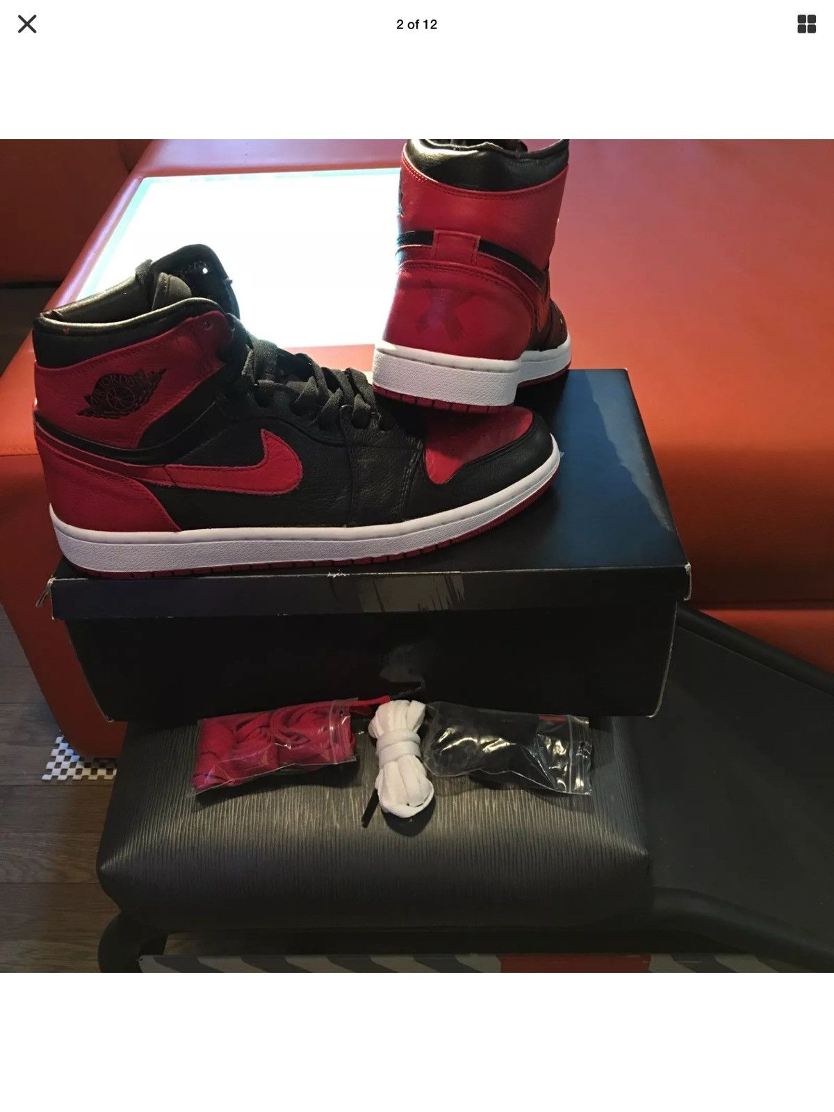 Nike AIR JORDAN 1 Banned OG 2011 DS BNIB Size US 10.5 / EU 43-44 - 1 Thumbnail