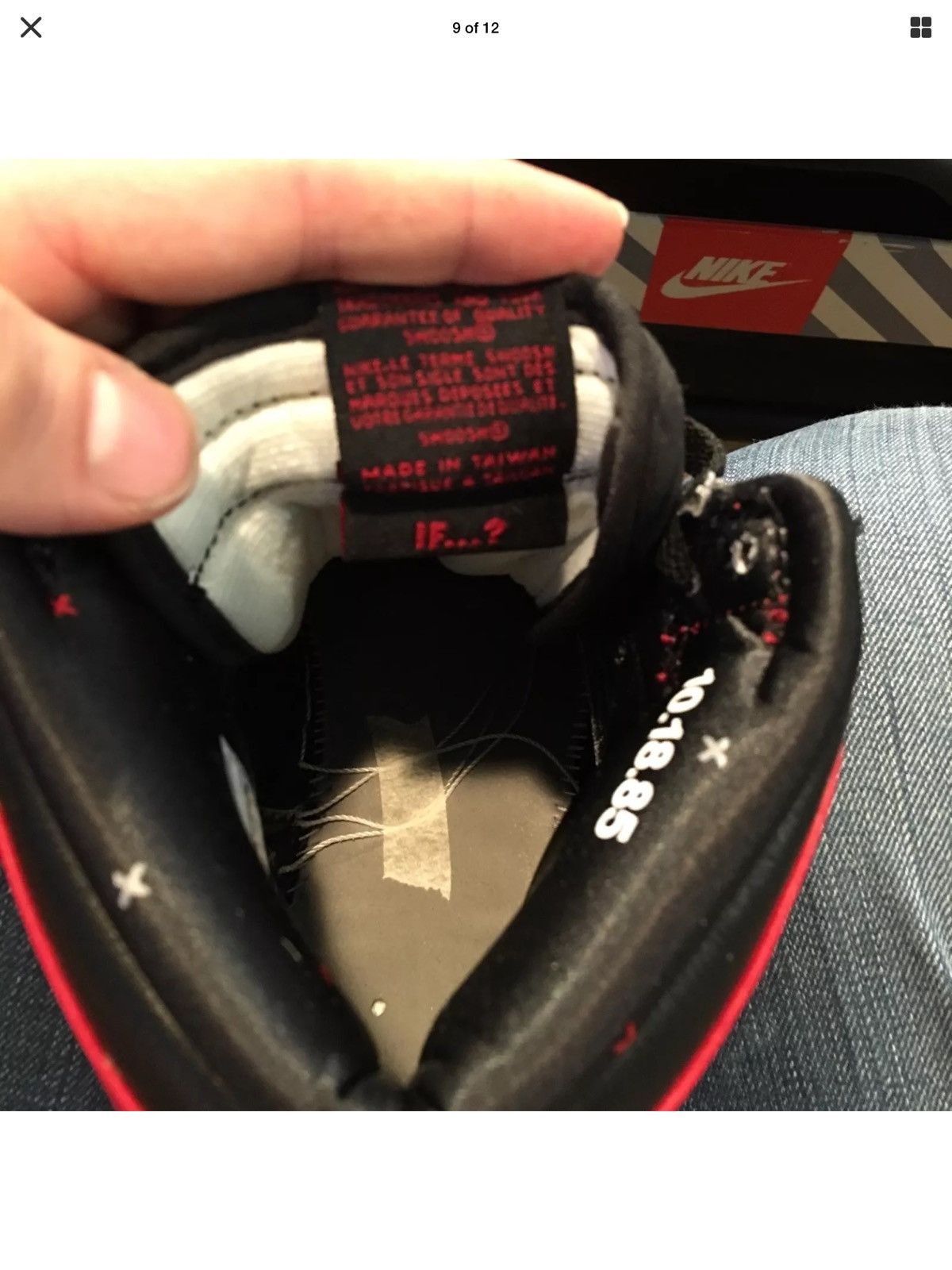 Nike AIR JORDAN 1 Banned OG 2011 DS BNIB Size US 10.5 / EU 43-44 - 9 Thumbnail
