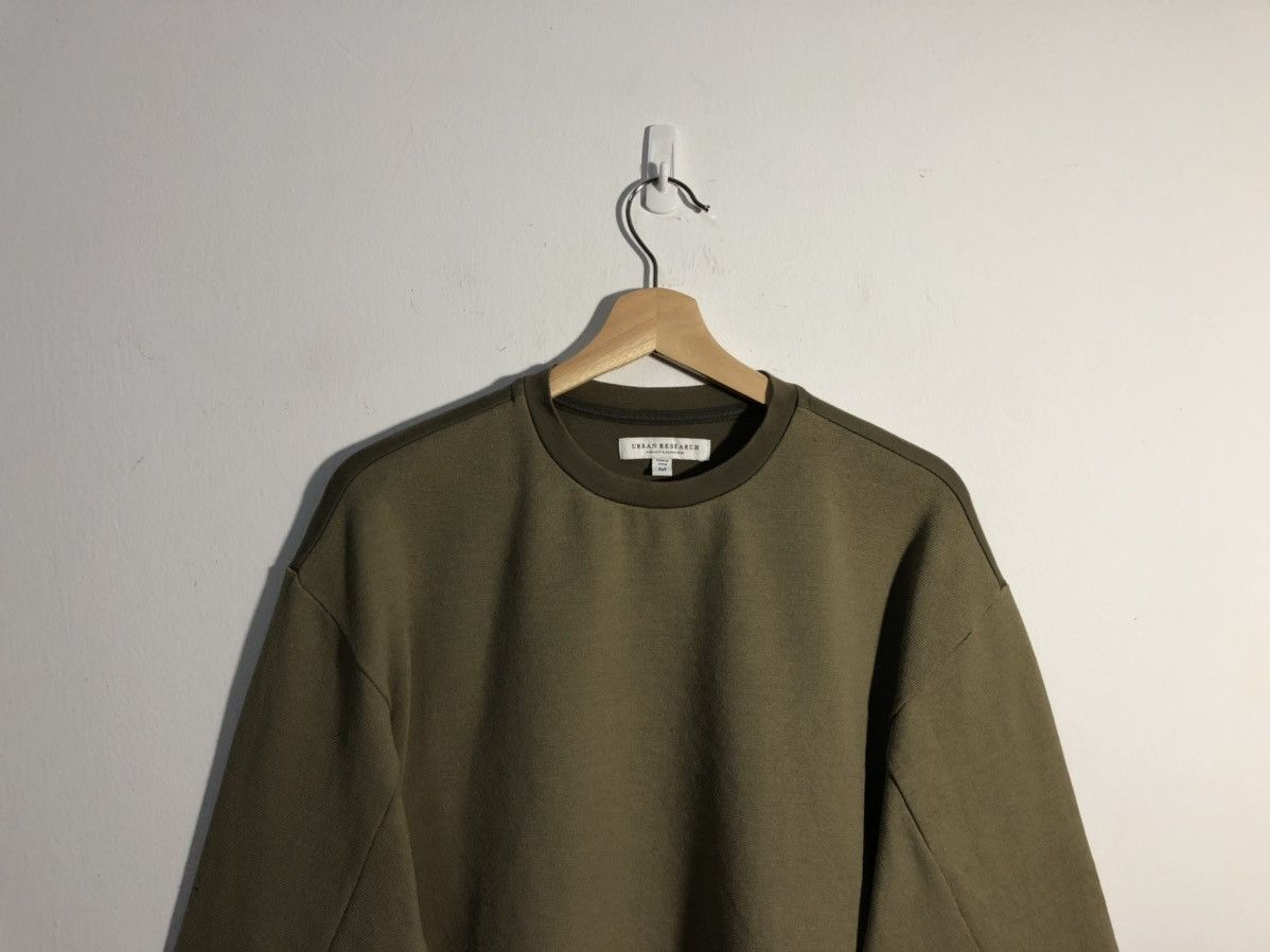 Urban Research Sweatshirt Army Green Color Menswear
