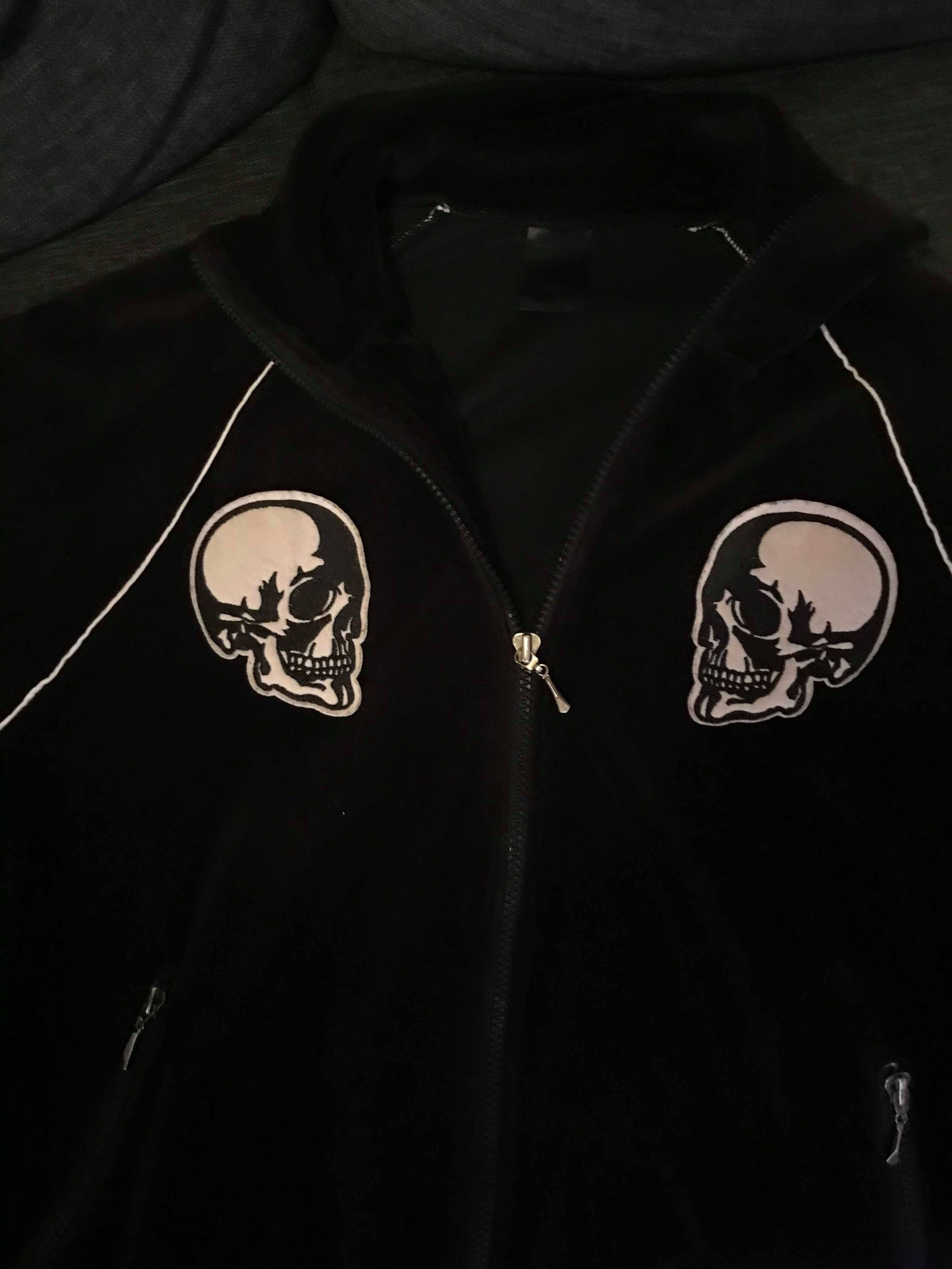 Number (N)ine Double Skull Velour Track Jacket | Grailed