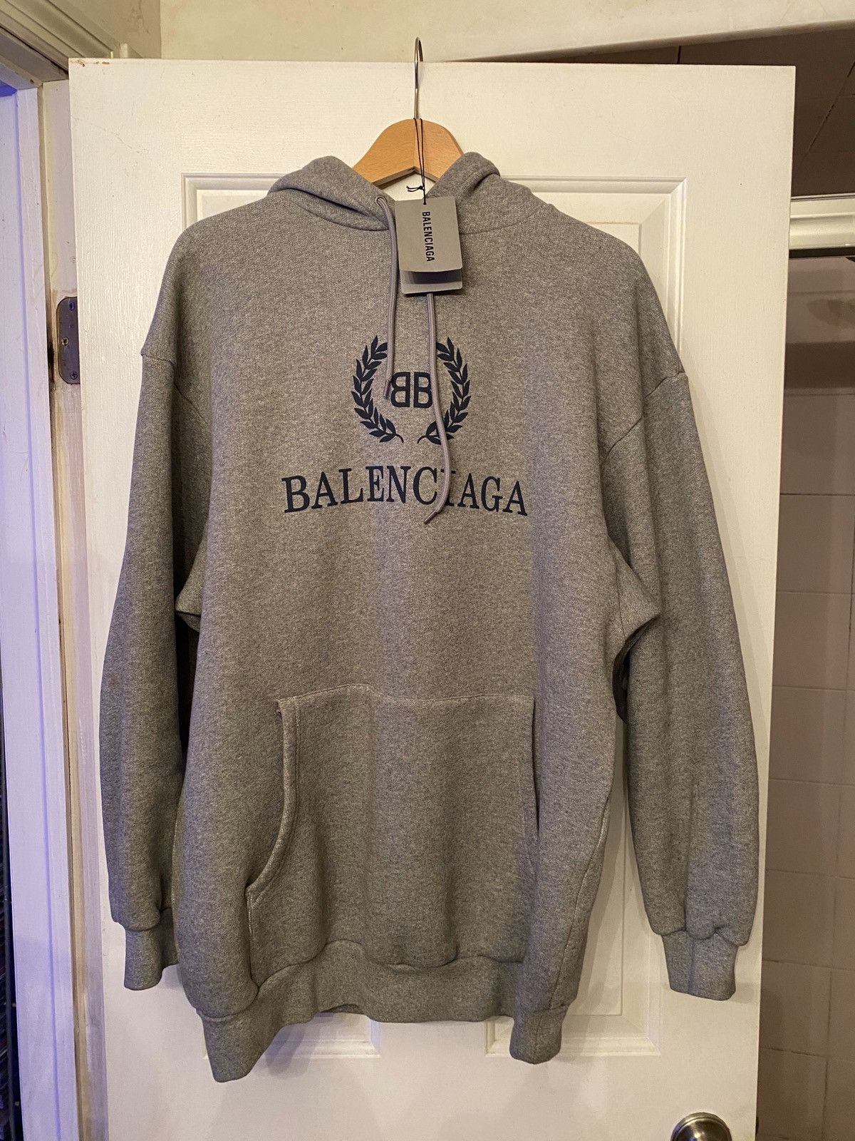 balenciaga grey hoodie