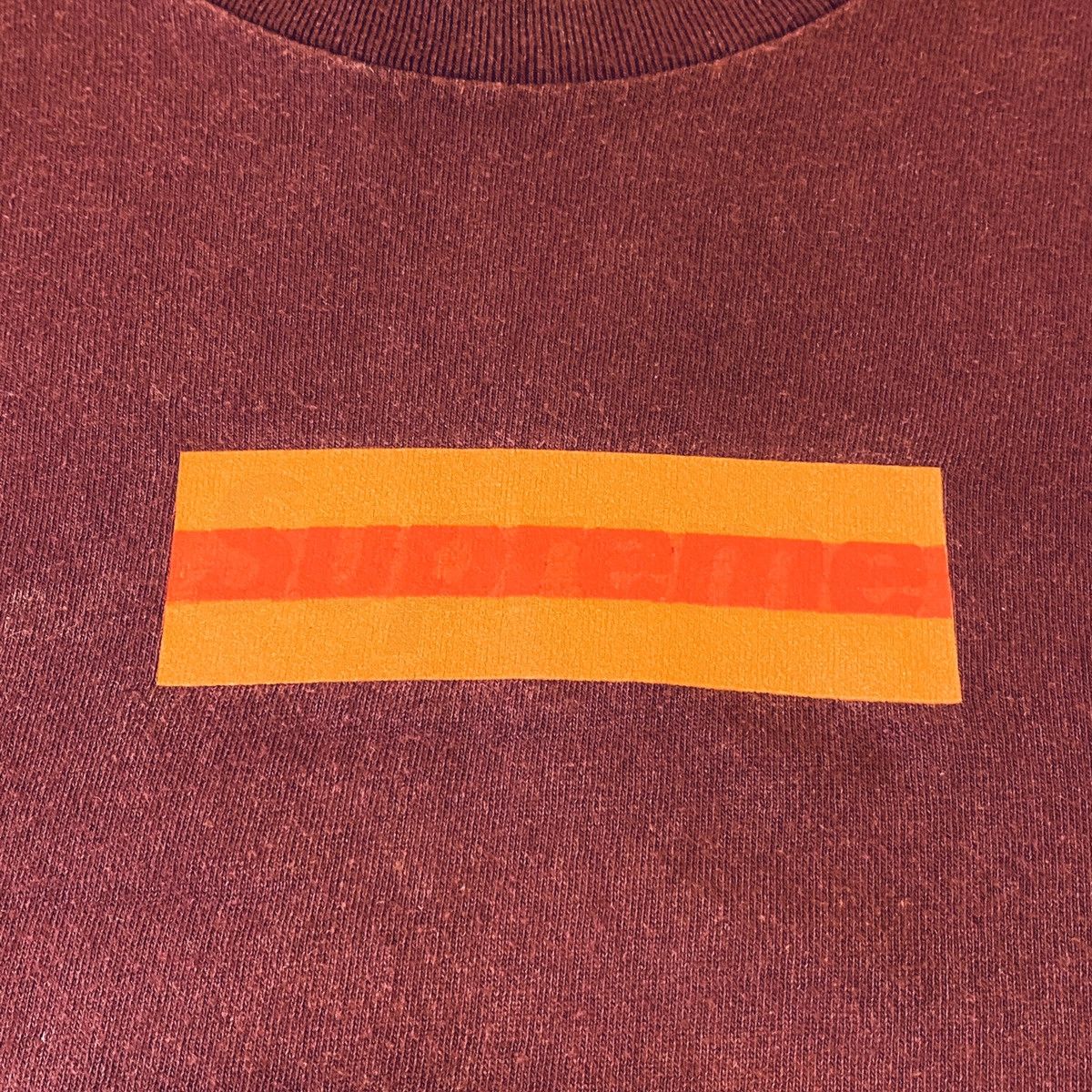 Supreme SUPREME 2000 GUCCI BOX LOGO BURGUNDY TEE T SHIRT L Size US L / EU 52-54 / 3 - 2 Thumbnail