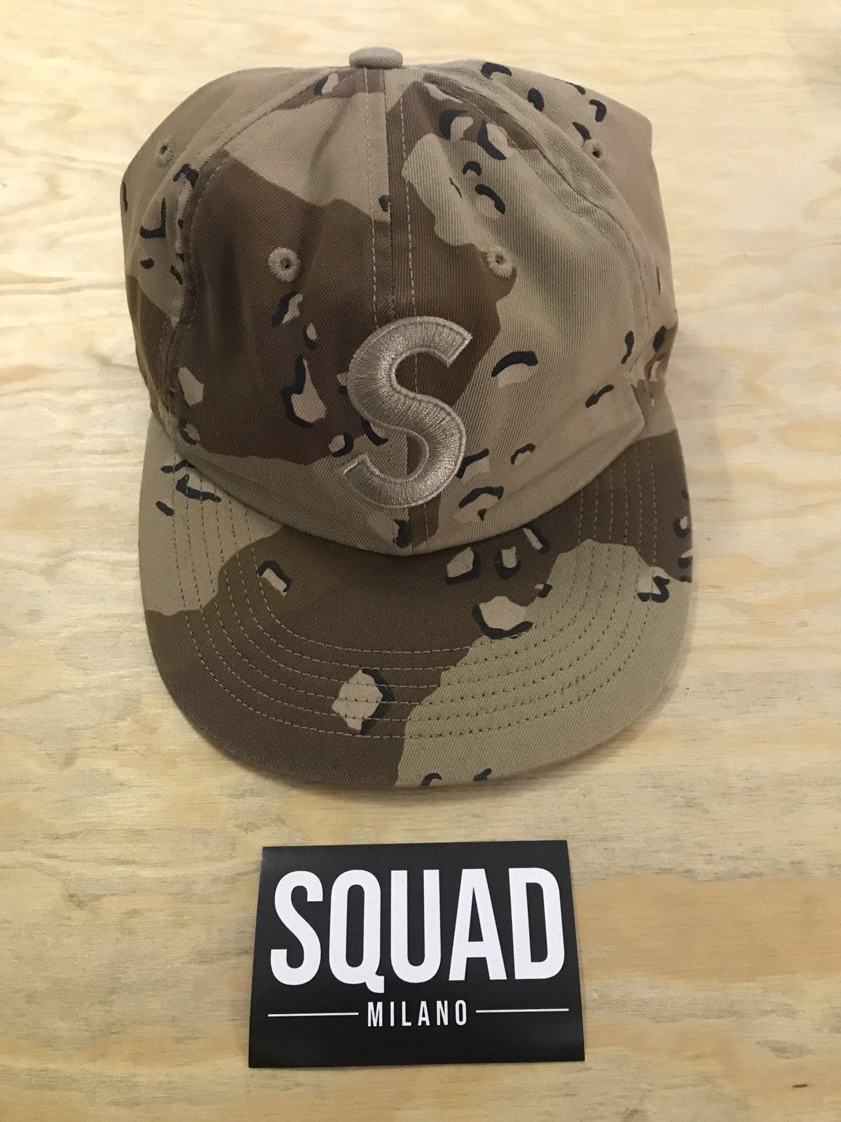 帽子 Supreme desert camo slogo 6 panel cap Supreme Supreme Pigment S Logo 6-Panel 'Chocolate Chip Camo