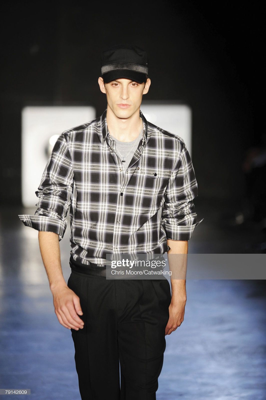 Kris Van Assche Kris Van Assche Black Plaid Shirt - Small (46) - Fall2008 Size US S / EU 44-46 / 1 - 1 Thumbnail