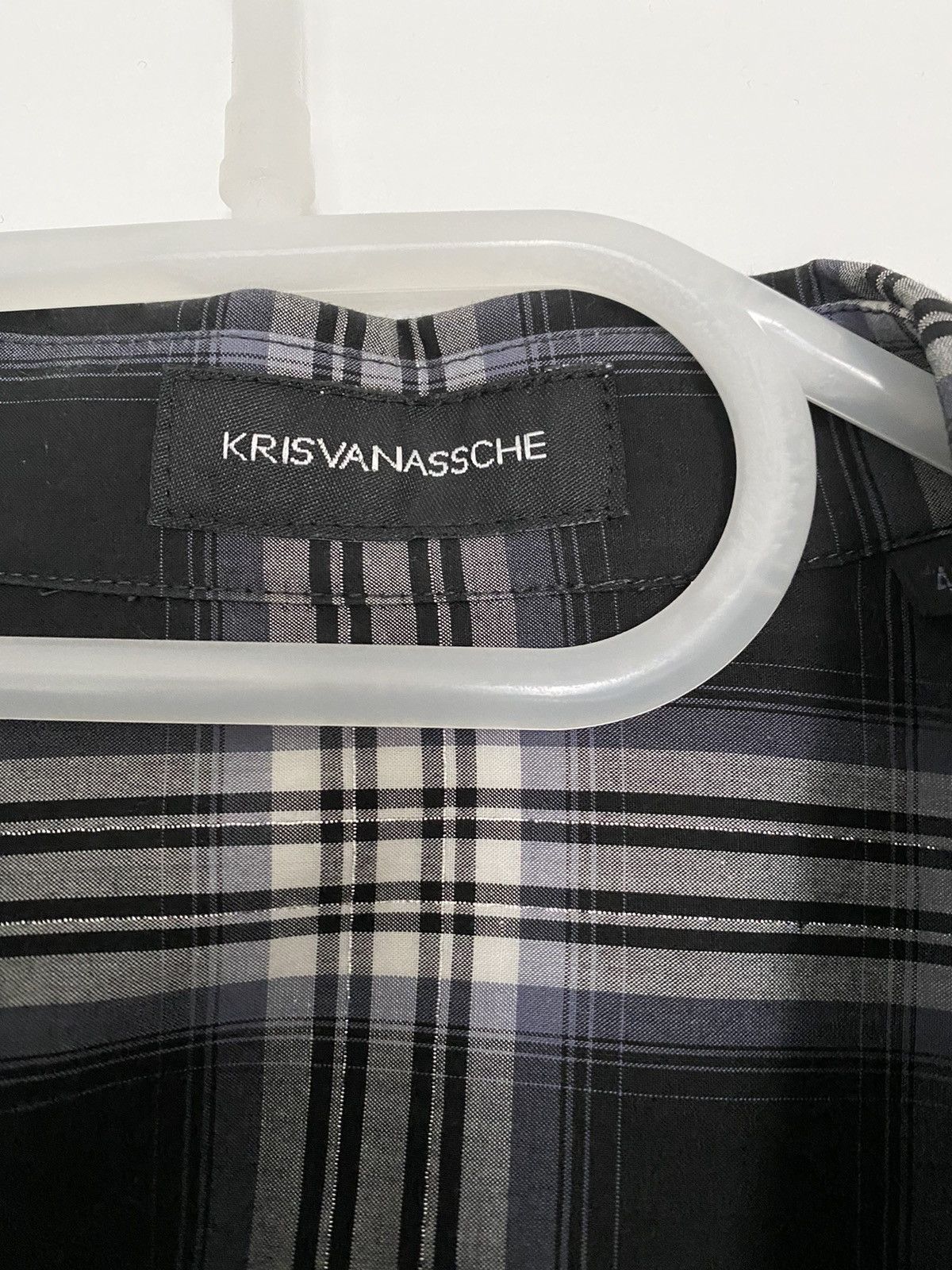 Kris Van Assche Kris Van Assche Black Plaid Shirt - Small (46) - Fall2008 Size US S / EU 44-46 / 1 - 5 Thumbnail