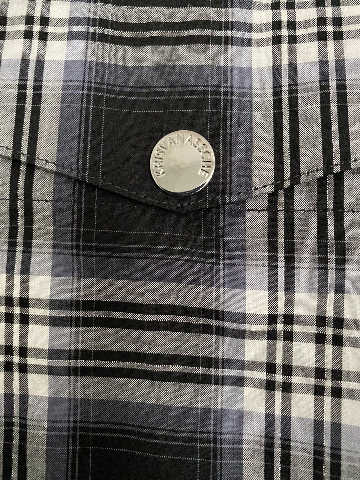 Kris Van Assche Kris Van Assche Black Plaid Shirt - Small (46) - Fall2008 Size US S / EU 44-46 / 1 - 7 Thumbnail