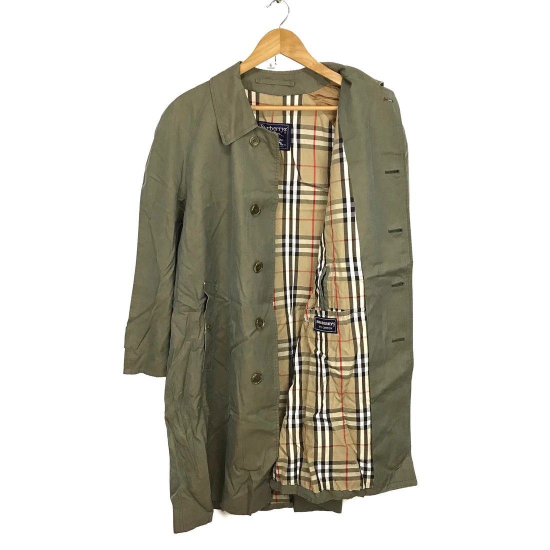 Burberry Prorsum Vintage Burberry’s Long Coat Shiny Emerald Green Size US M / EU 48-50 / 2 - 1 Thumbnail
