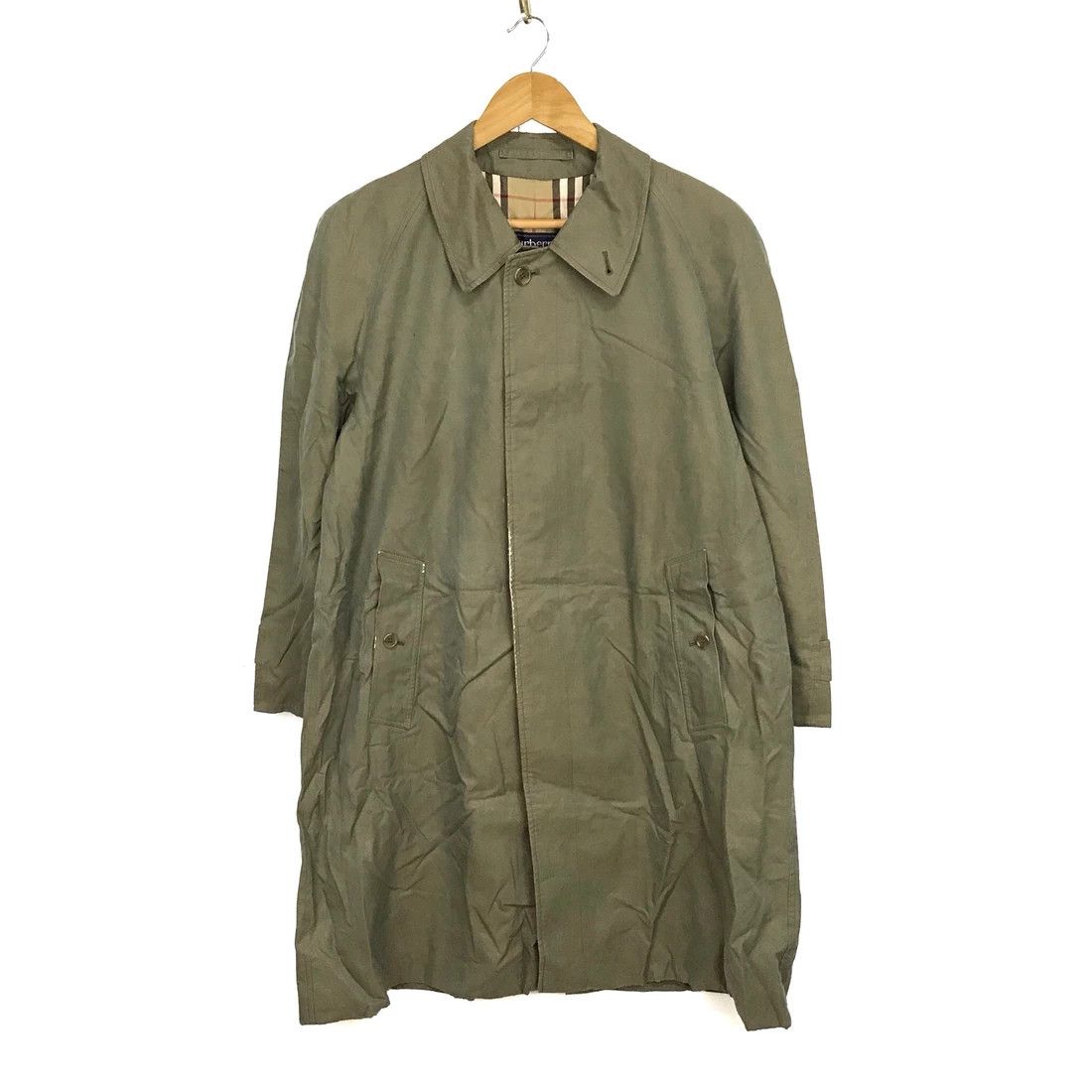 Burberry Prorsum Vintage Burberry’s Long Coat Shiny Emerald Green Size US M / EU 48-50 / 2 - 2 Thumbnail