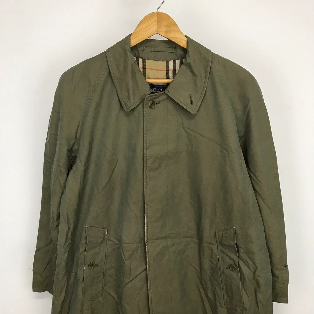 Burberry Prorsum Vintage Burberry’s Long Coat Shiny Emerald Green Size US M / EU 48-50 / 2 - 4 Thumbnail