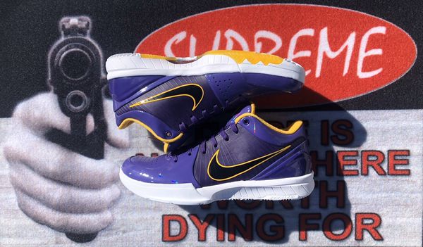 Nike Zoom Kobe 4 Protro x Undefeated Los Angeles Lakers