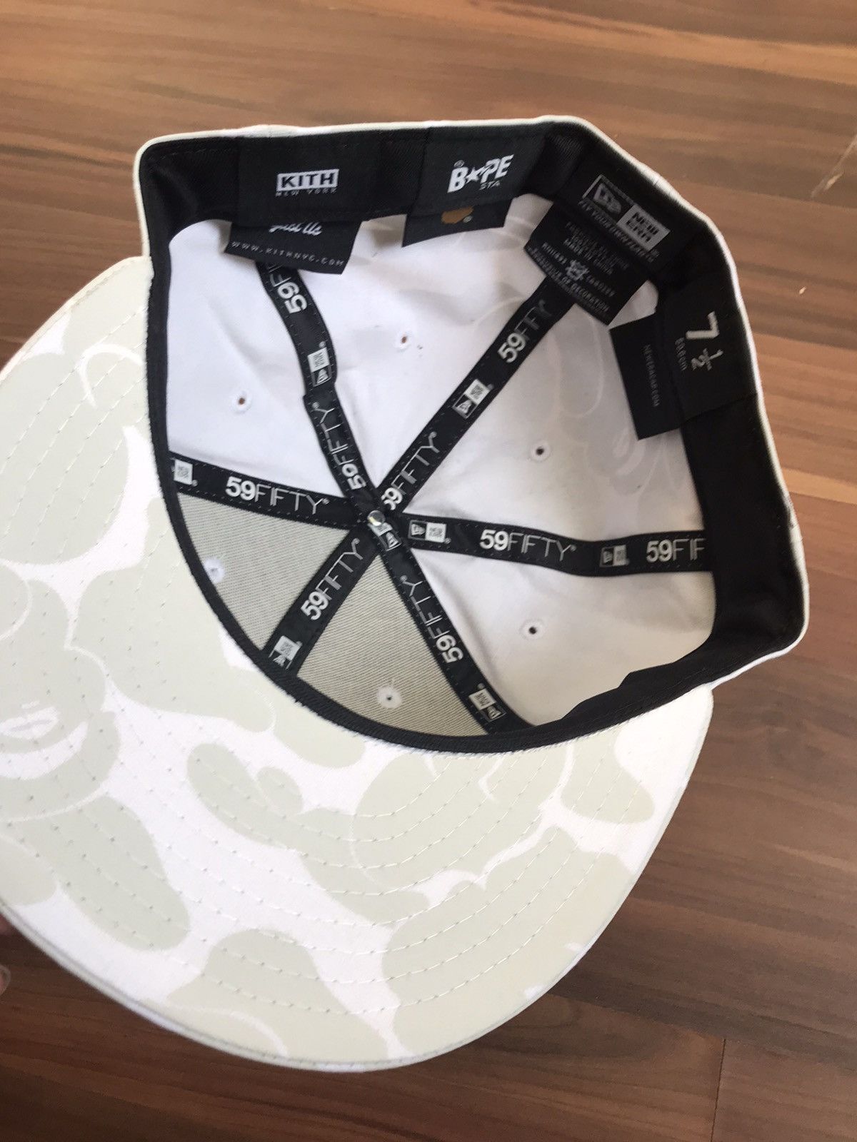 Bape × Kith × New Era BAPE x Kith x New Era Cap Camo Fitted sz 7 1 
