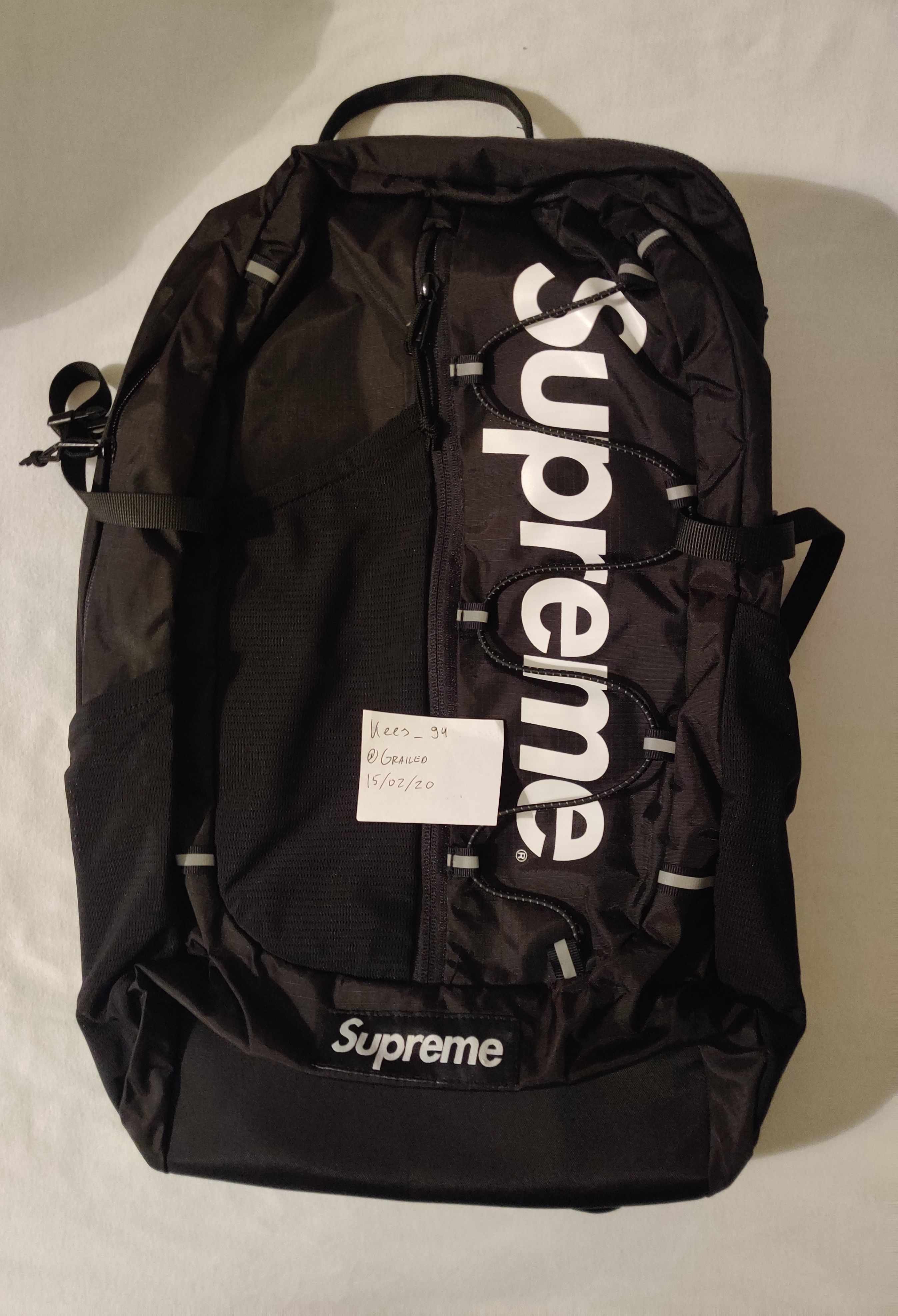 Supreme Supreme Box Logo Backpack SS17 (Black)