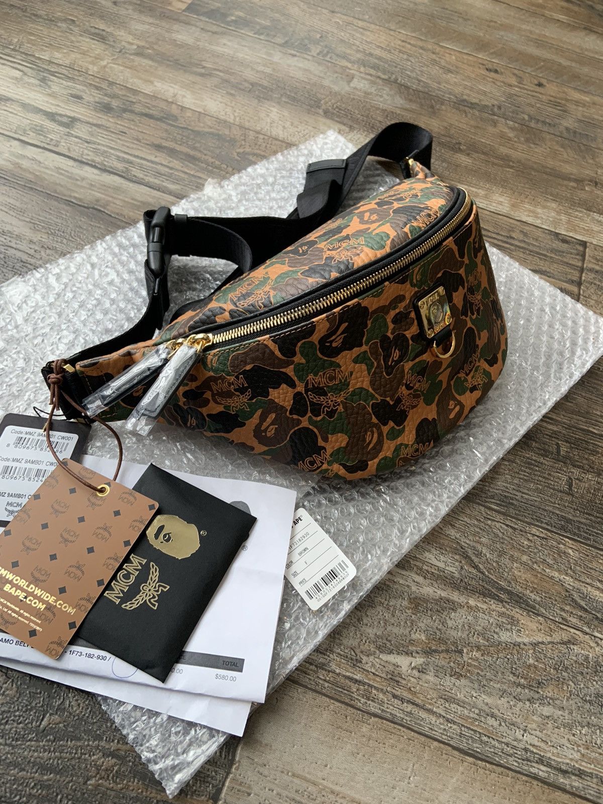 Mcm bape waist bag sale